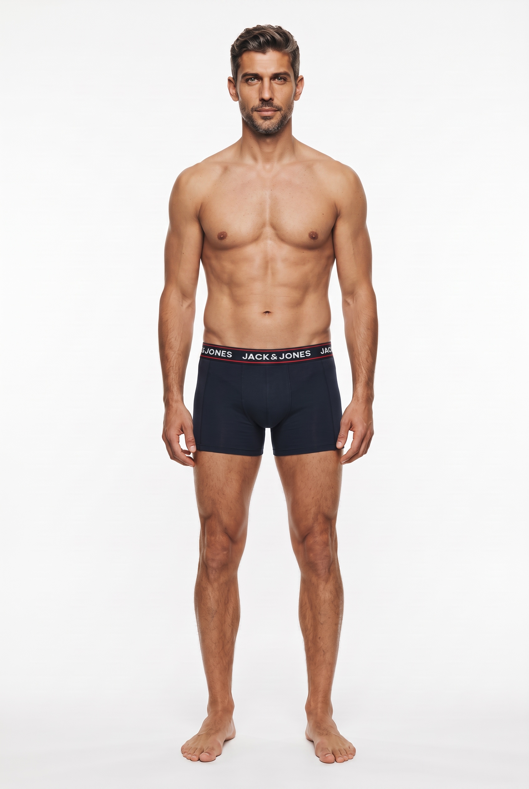 Jack & Jones Trunk »JACMAX SOLID TRUNKS 3 PACK BTW« Packung, 3 Stk. Baumwollmischung