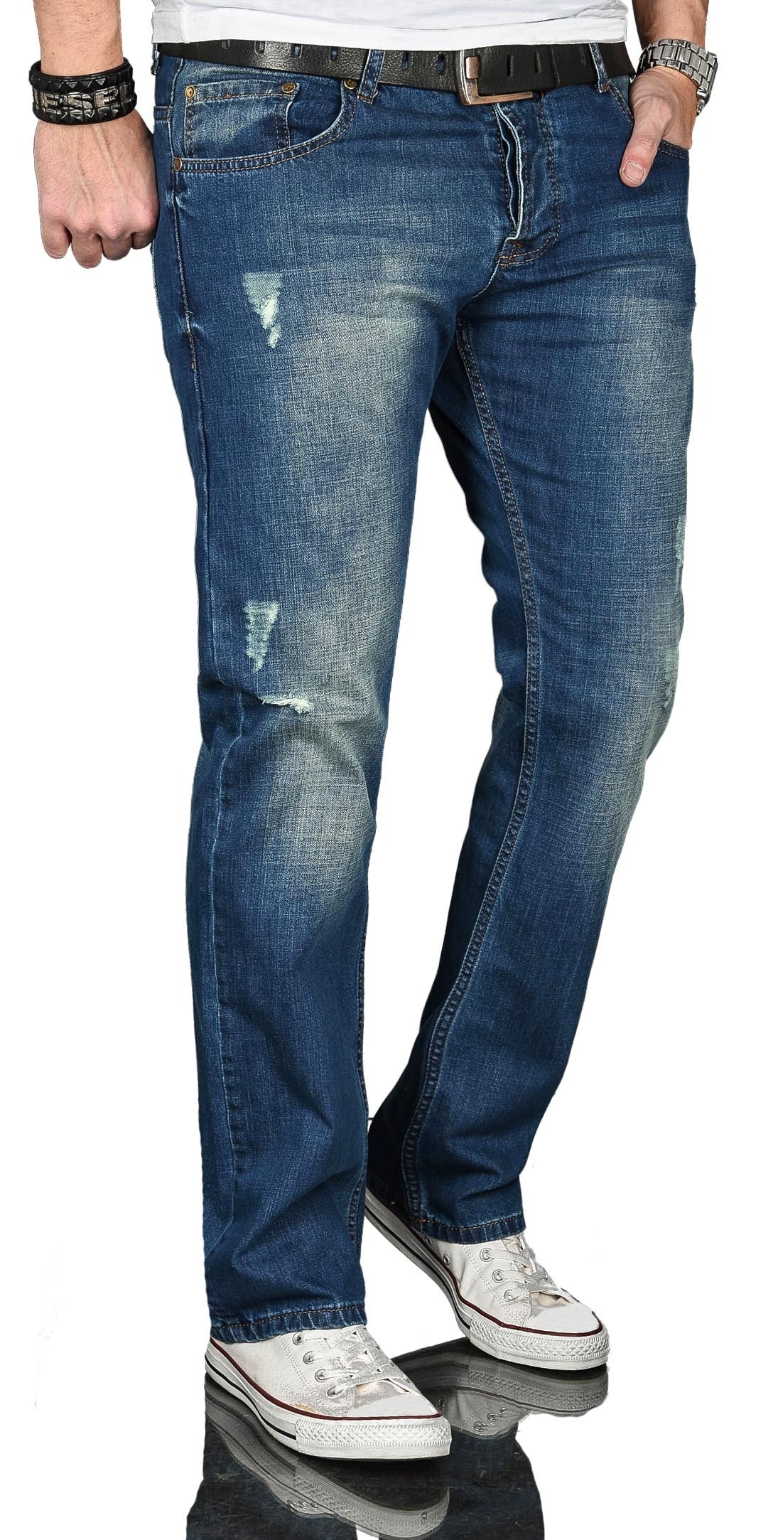 Alessandro Salvarini Regular-fit-Jeans »ASJulio«, mit geradem Bein