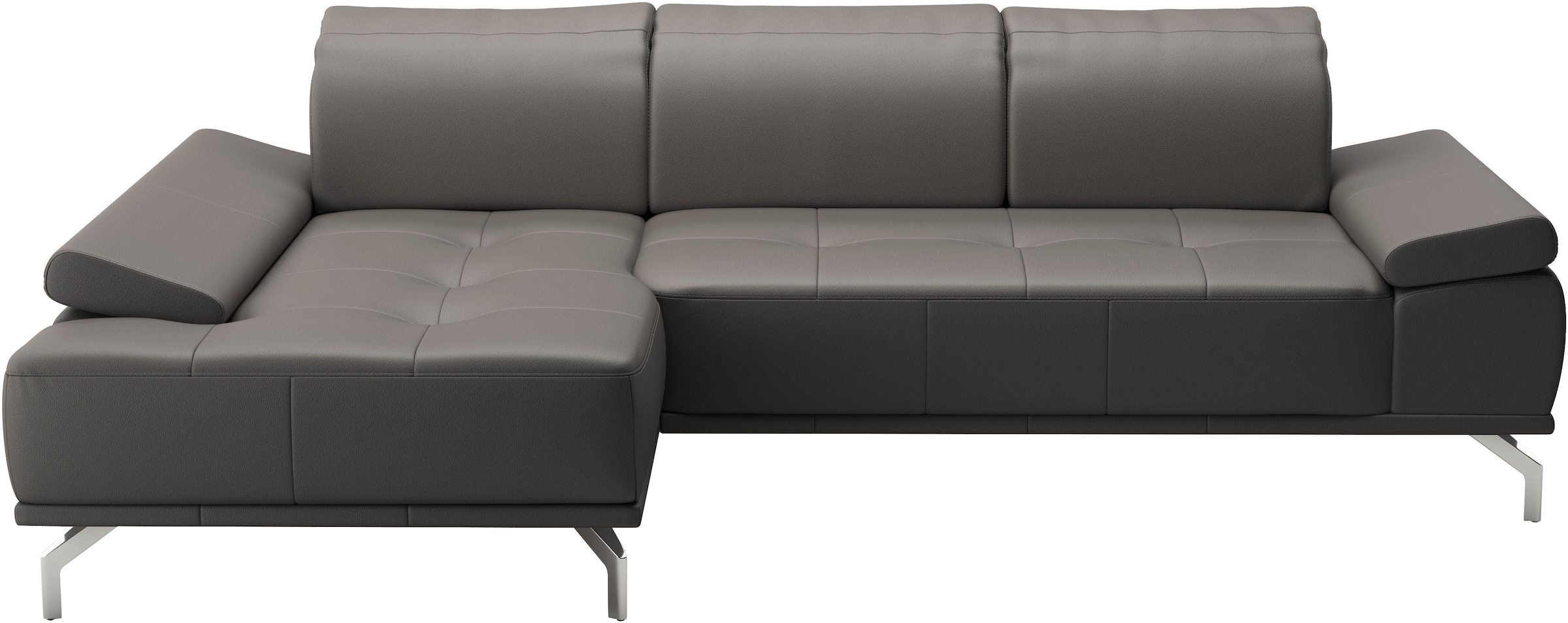Places of Style Ecksofa »Caluna«, Inkl.Sitztiefenverstellung, wahlweise mit Kopf- und Armteilverstellung