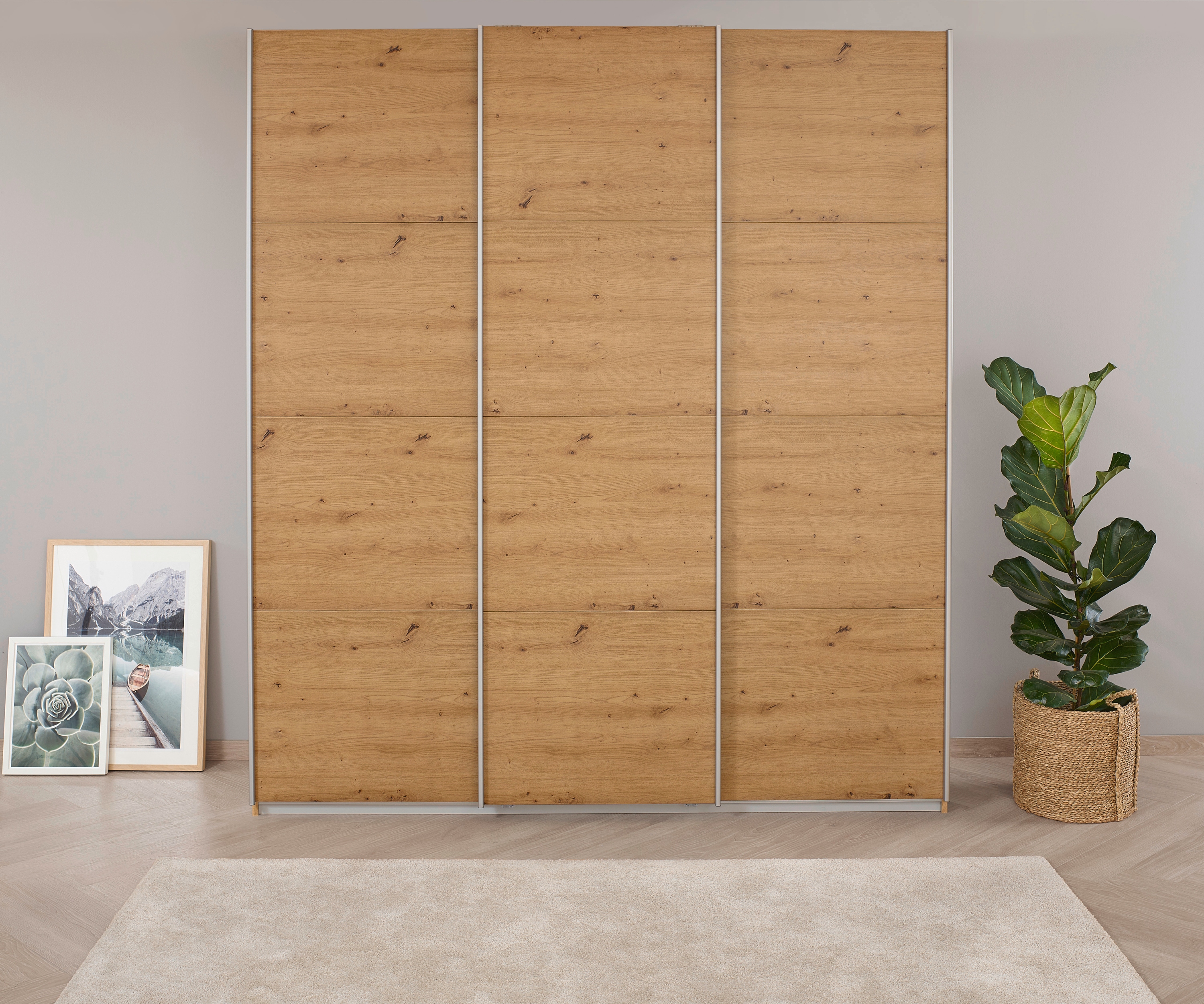 OTTO home Kleiderschrank "Mehrzweckschrank Aktenschrank Möbel Mietswohnung Schlafzimmer KOLUNA" 3 Ausstattungen BASIC/CLASSIC/PREMIUM (inkl. SOFT-CLOSE-FUNKTION), Breiten 203/271/315/360 cm Höhen 210/229 Dekor-Front MADE IN GERMANY