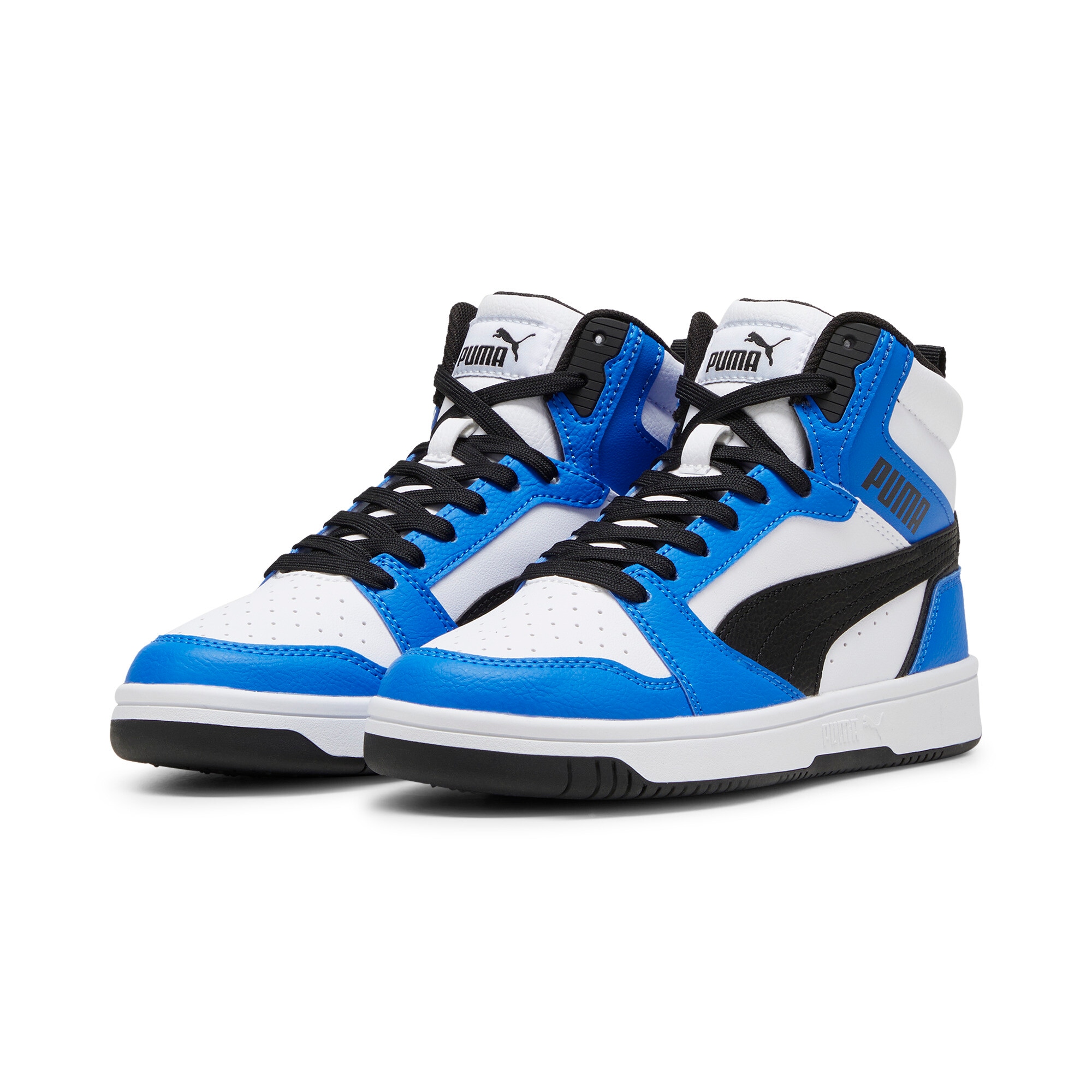 PUMA Sneaker "REBOUND V6 MID JR" knöchelhoch, retro-inspiriertes Design, mit SOFTFOAM+ Dämpfung