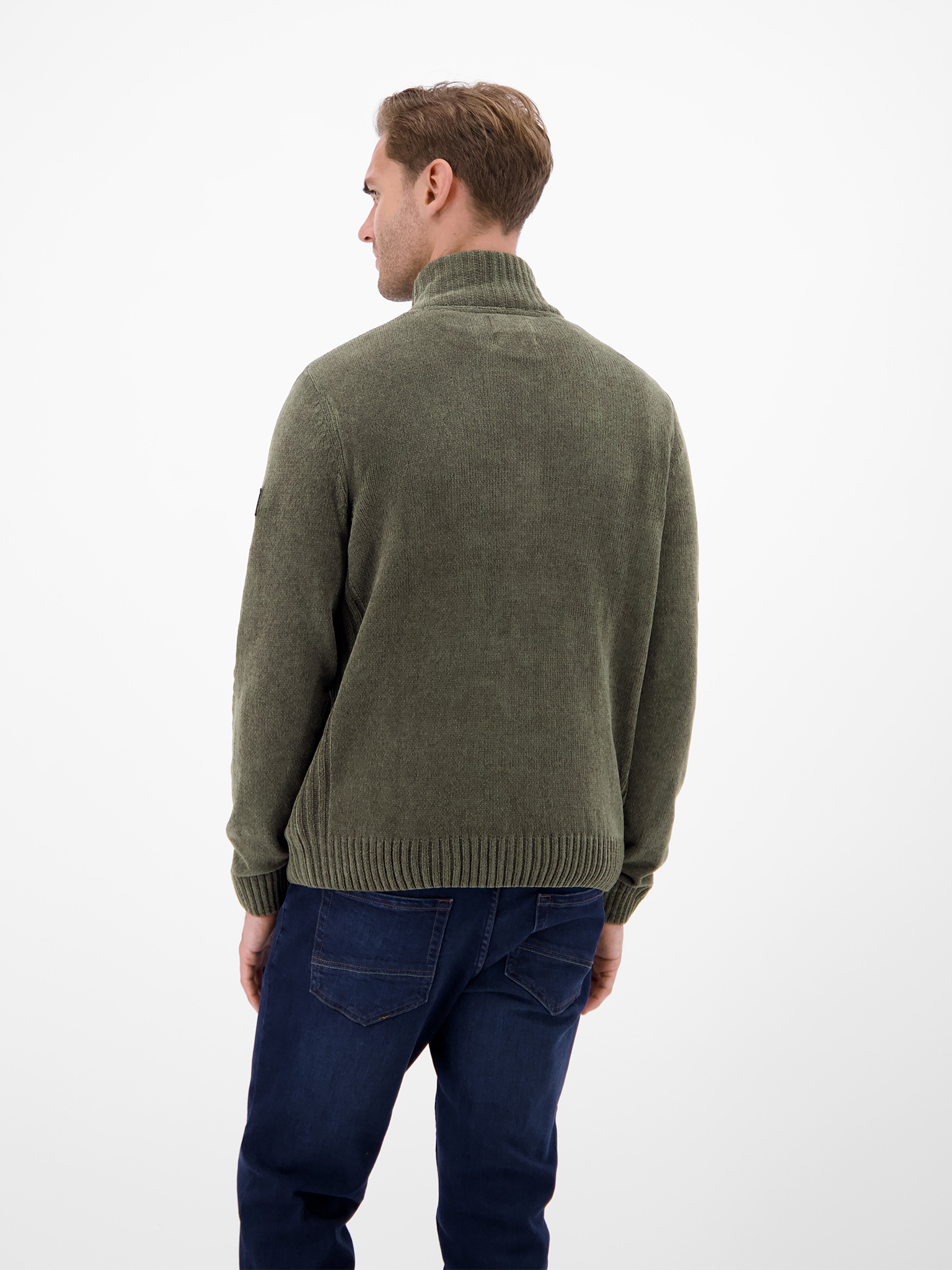 LERROS Strickpullover, Chenille-Pullover mit Troyer günstig online kaufen