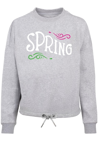 Sweater »Merchcode Damen Ladies Spring text - Oversize Crewneck«