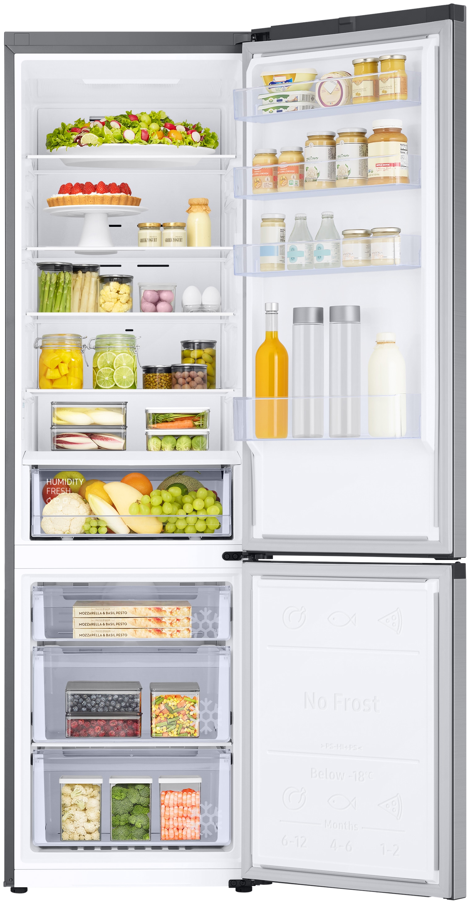 Samsung Kühl-/Gefrierkombination »RB38C600DSA«, No Frost, Power Freeze & Power Cool, Frischeschublade