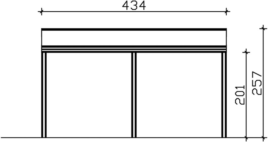 Skanholz Terrassendach »Monza«, Bedachung Verbund-Sicherheits-Glas, Aluminium