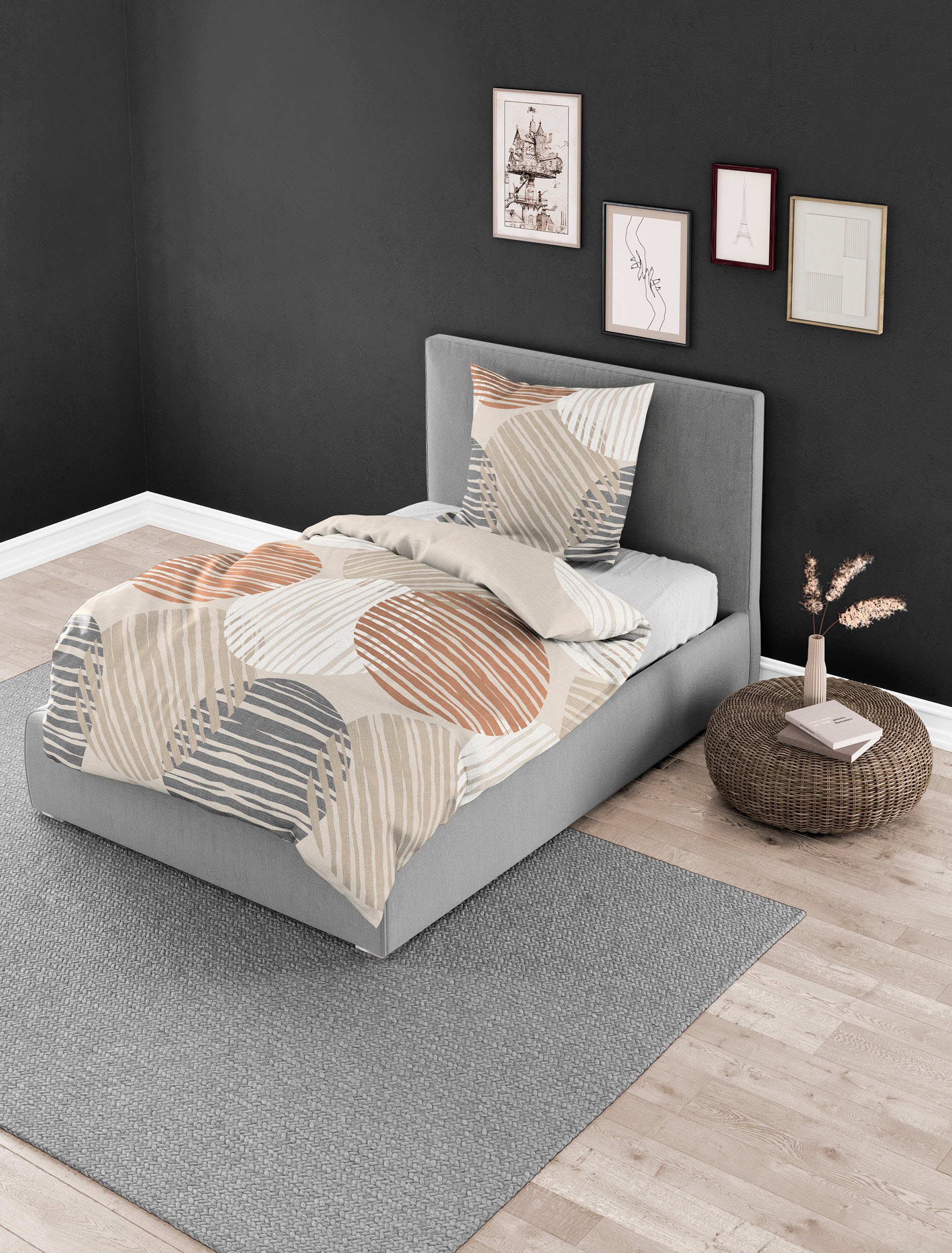 BIERBAUM Bettwäsche "4010" 2 Stk. Renforce, 100 % Baumwolle, pflegeleicht günstig online kaufen