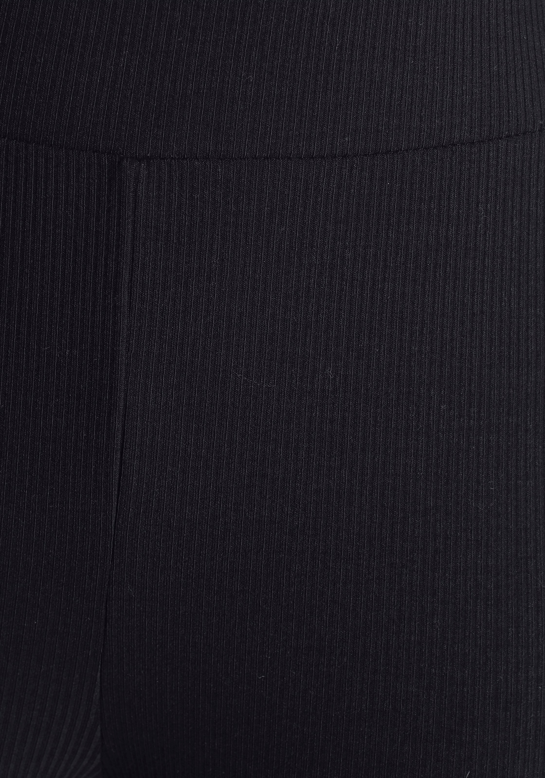 LASCANA Shorty, bestehend aus Top und Shorts aus Rippmaterial, Homewear-Set