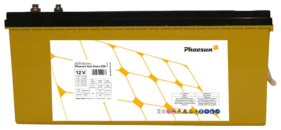 Phaesun Solarakkus »AGM Sun Store 250«, 12 V
