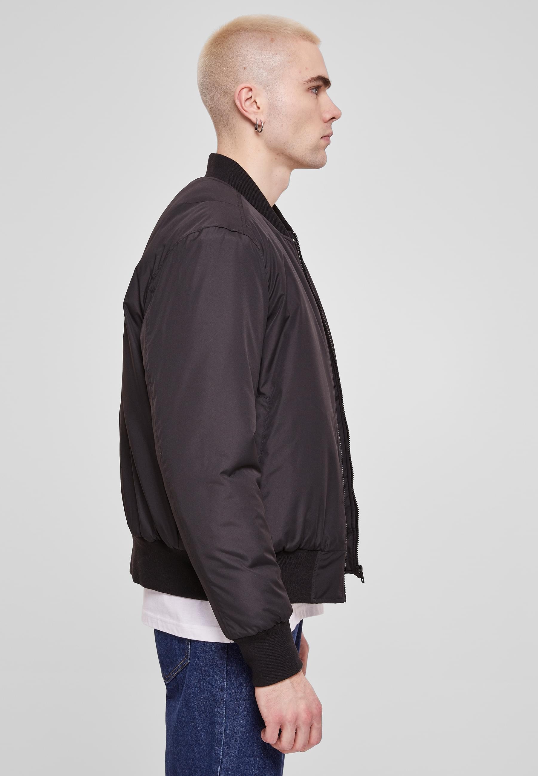 URBAN CLASSICS Allwetterjacke »Urban Classics Herren Recyclet Basic Bomber Jacket«, (1 St.), ohne Kapuze