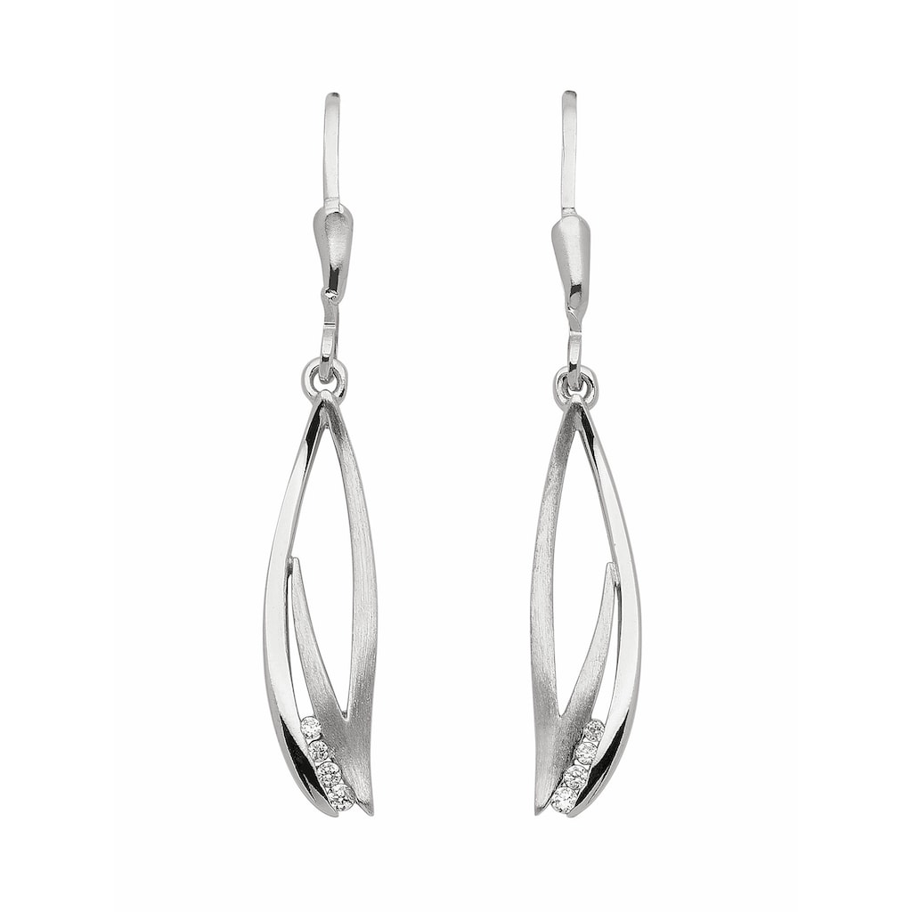 Adelia´s Paar Ohrhänger »925 Silber Ohrringe Ohrhänger mit Zirkonia«