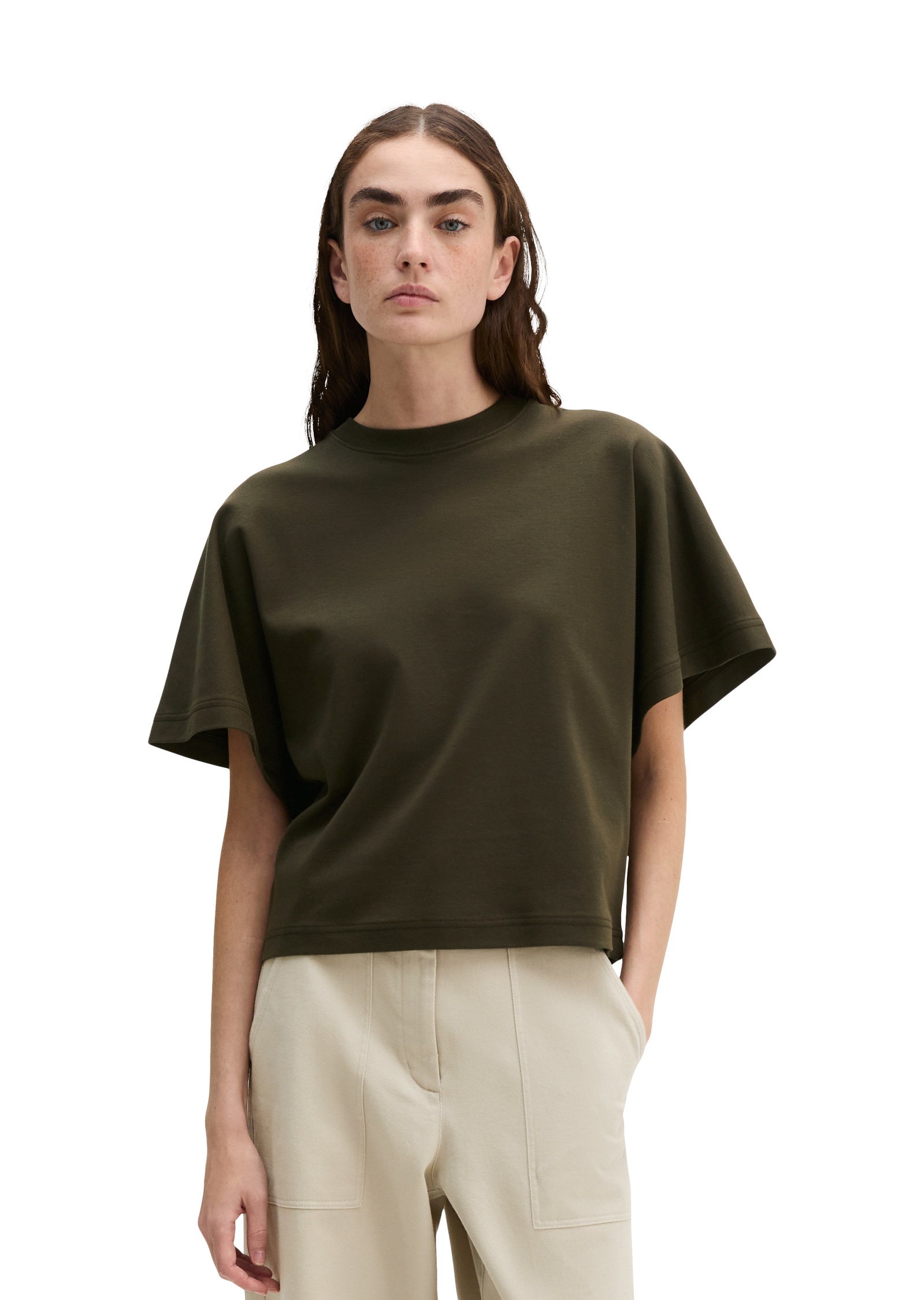 Marc OPolo T-Shirt "aus Interlock-Jersey"