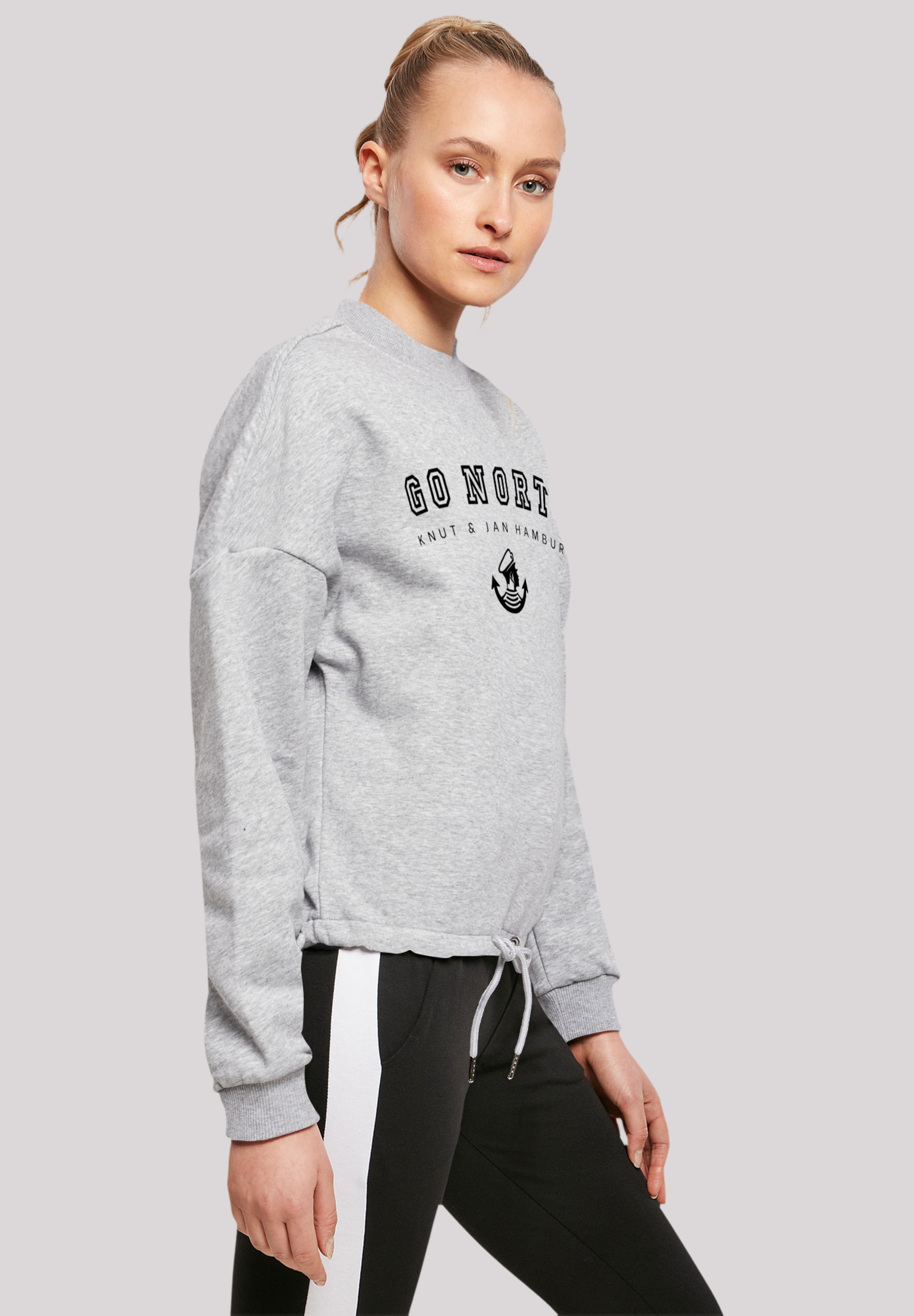 F4NT4STIC Sweatshirt »Go North Knut & Jan Hamburg«, Print