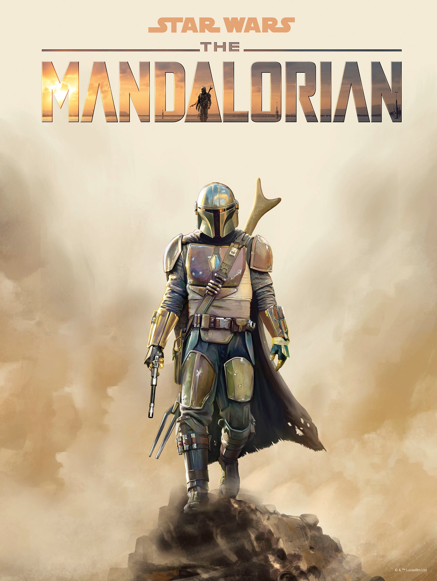 Komar Bild "Mandalorian Movie Poster" Disney Star Wars 1 Stk. tlg. Wandbild zur Dekoration im Kinderzimmer - ohne Rahmen