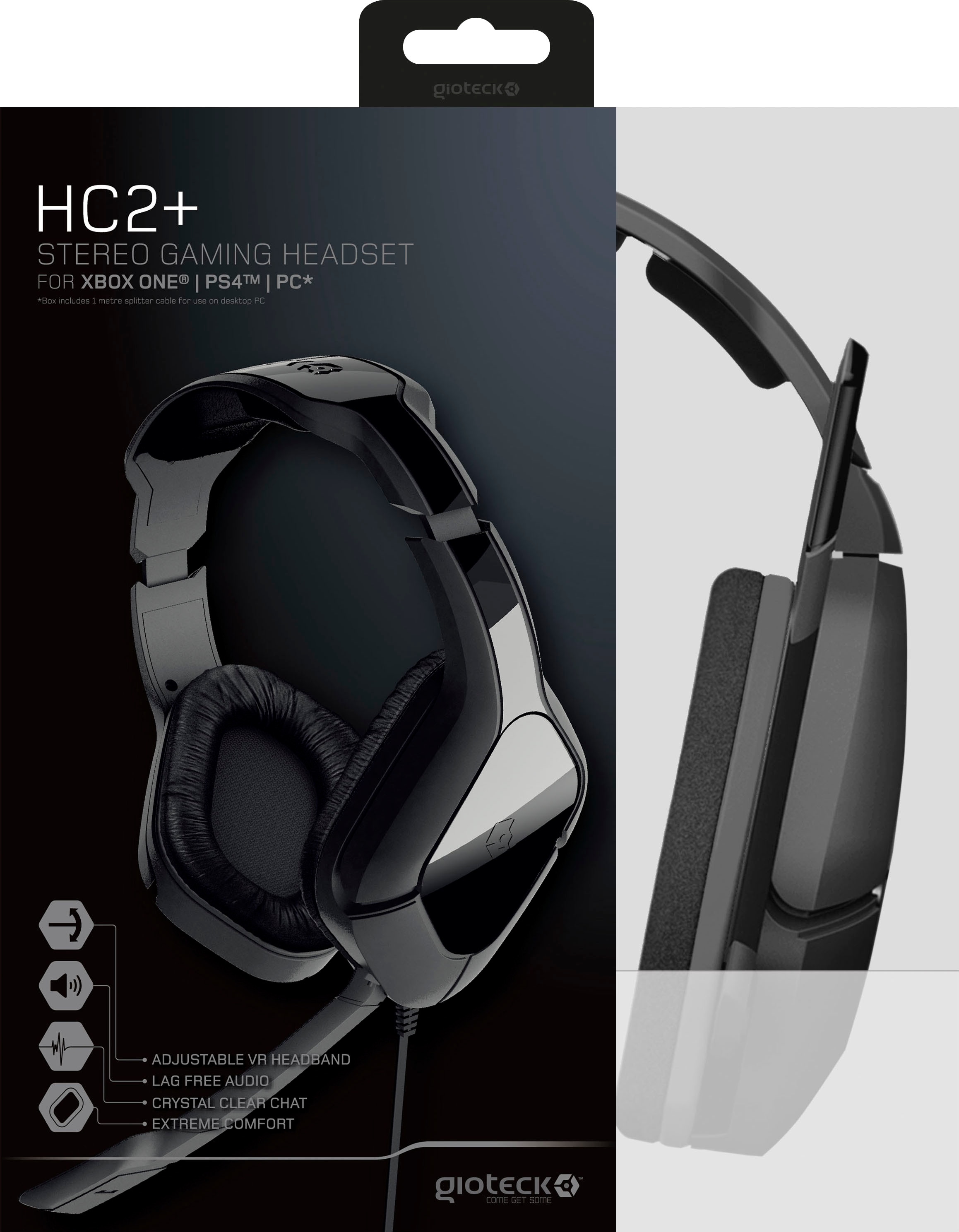 abnehmbar-Noise-Cancelling Black Gaming-Headset Gioteck GI018401 Friday HC2+«, Mikrofon BAUR »Gioteck |