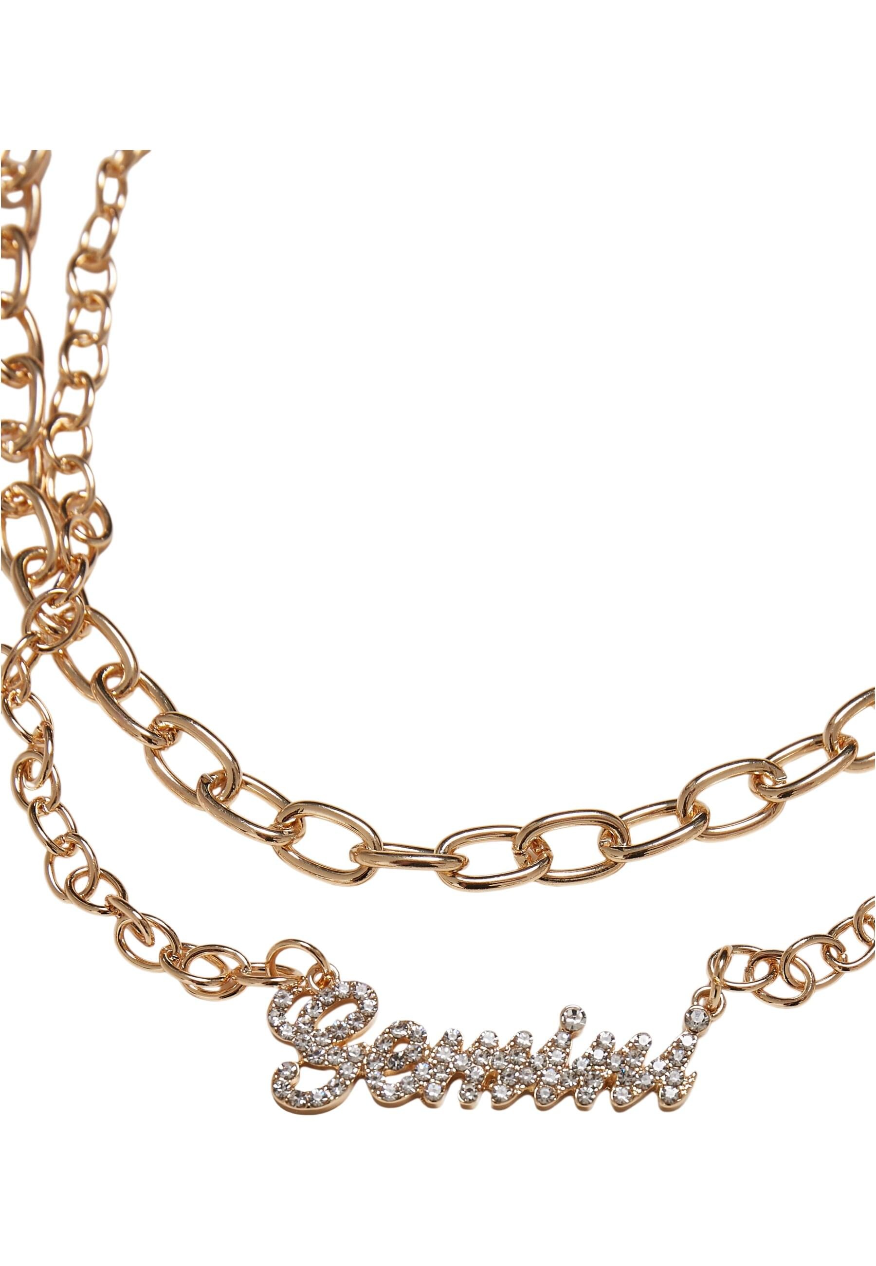 URBAN CLASSICS Halsreif »Urban Classics Unisex Diamond Zodiac Golden Necklace«