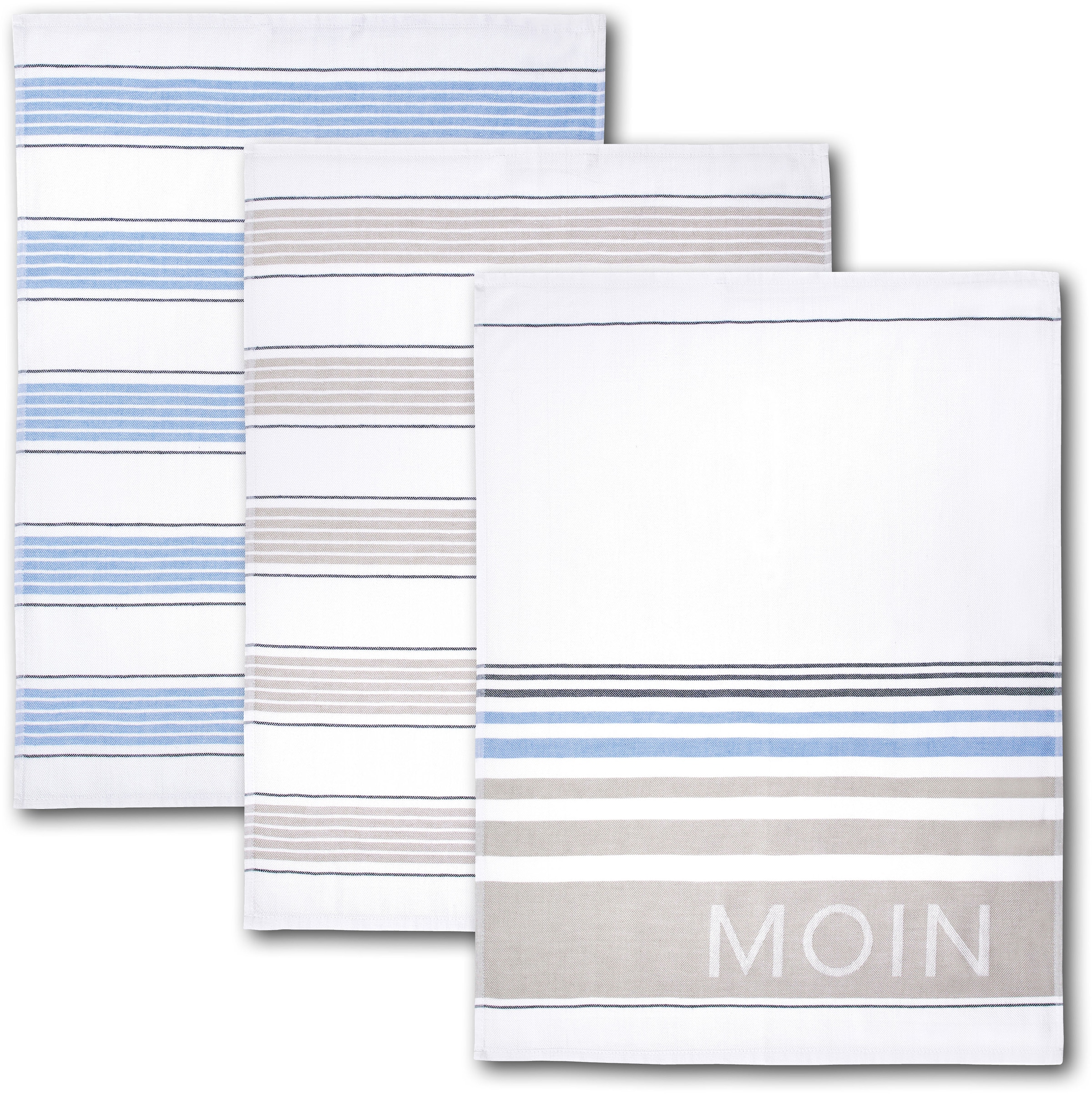 Dyckhoff Geschirrtuch "Moin" 100% Baumwolle, saugfähig, 50 x 70 cm günstig online kaufen