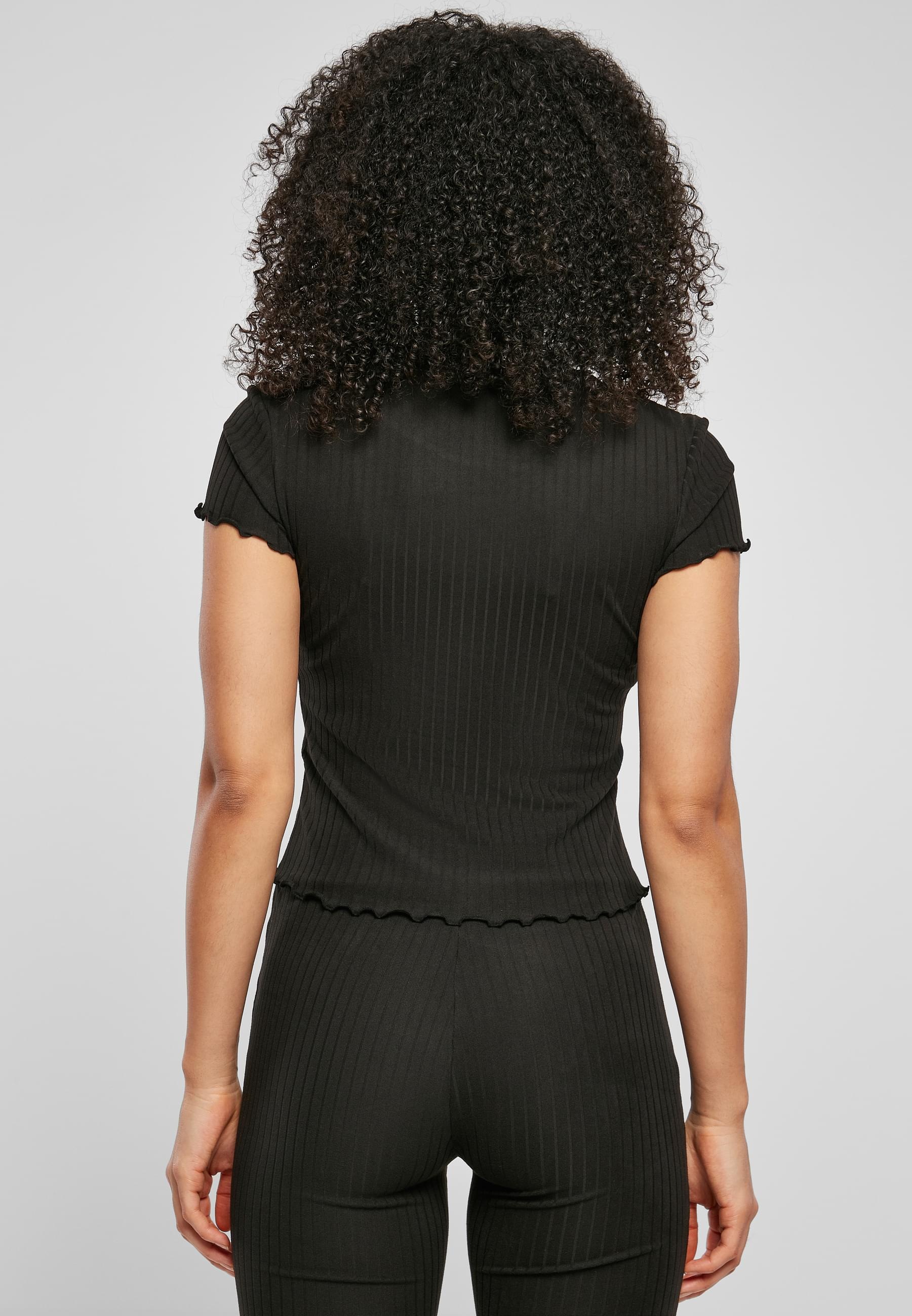 URBAN CLASSICS T-Shirt »Urban Classics Damen Ladies Short Rib Tee«