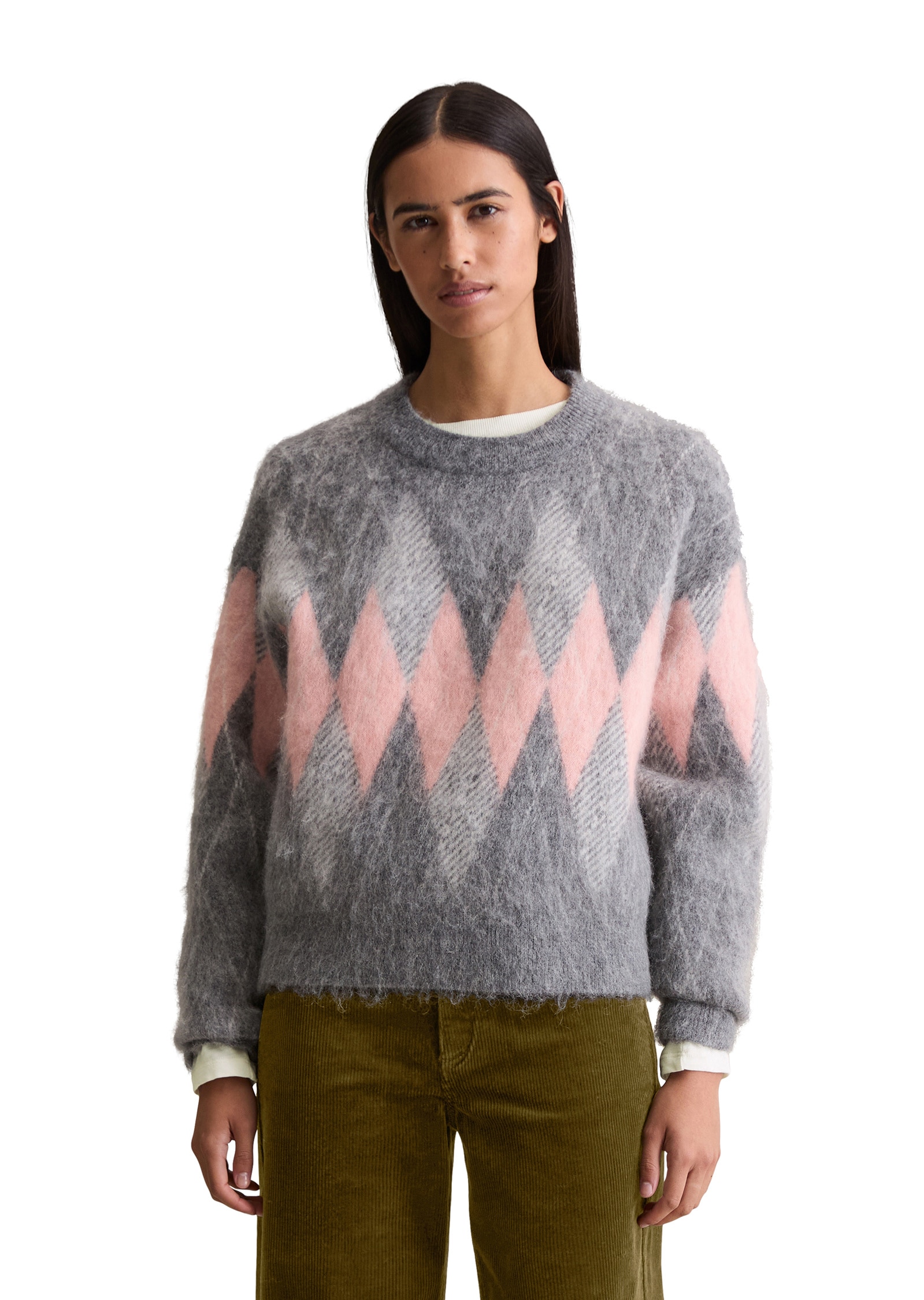 Marc OPolo DENIM Rundhalspullover "aus kuscheligem Schurwolle-Mohair-Mix" günstig online kaufen