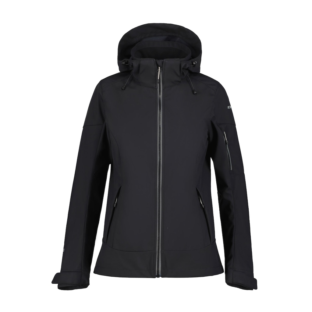 Icepeak Softshelljacke »D SOFTSHELLJACKE BATHGATE«, mit Kapuze, Wasserabweisend