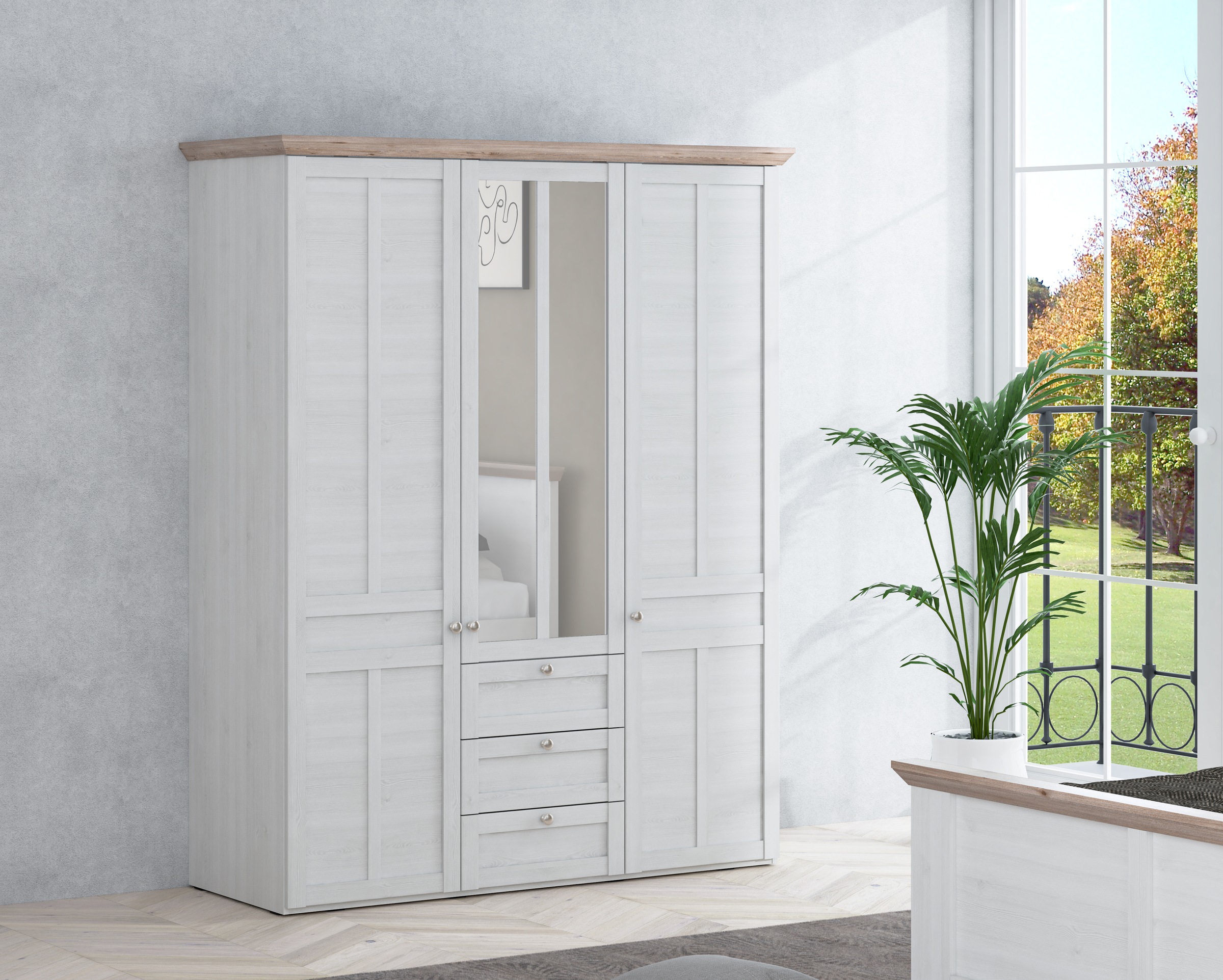 FORTE Kleiderschrank "Iloppa", (Maße: B/H/T ca. 155x192,6x57,3 cm), im Land günstig online kaufen