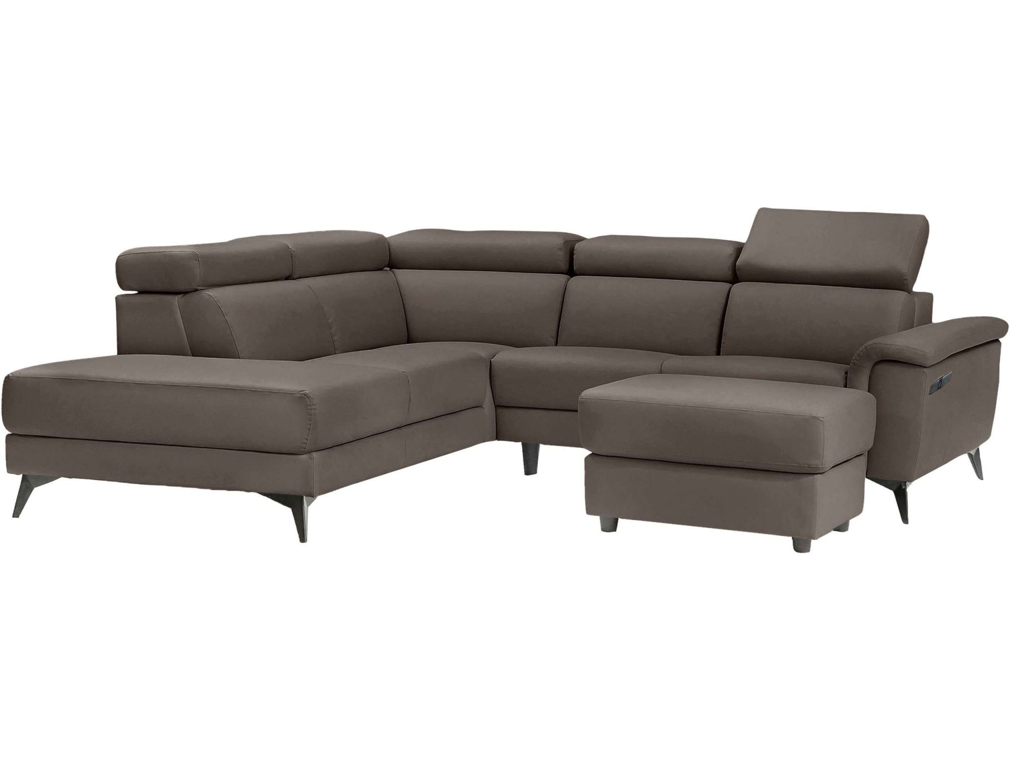 Places of Style Ecksofa »Marita«, mit elektrischer Relaxfunktion in einem Sitz und USB-Anschluss