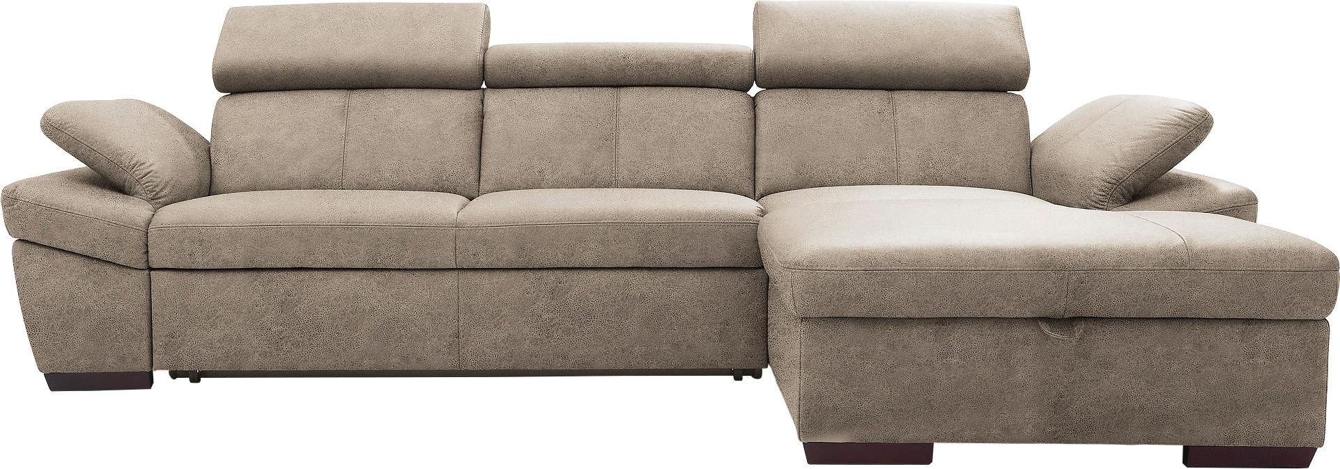exxpo - sofa fashion Ecksofa "Salerno, Funktionssofa, Breite 280cm, hoher S günstig online kaufen