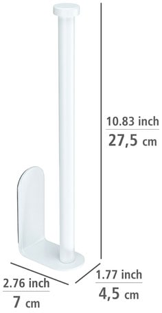 WENKO Küchenrollenhalter »Modell Nio«, selbstklebend, Befestigen ohne Bohren, rostfreies Aluminium