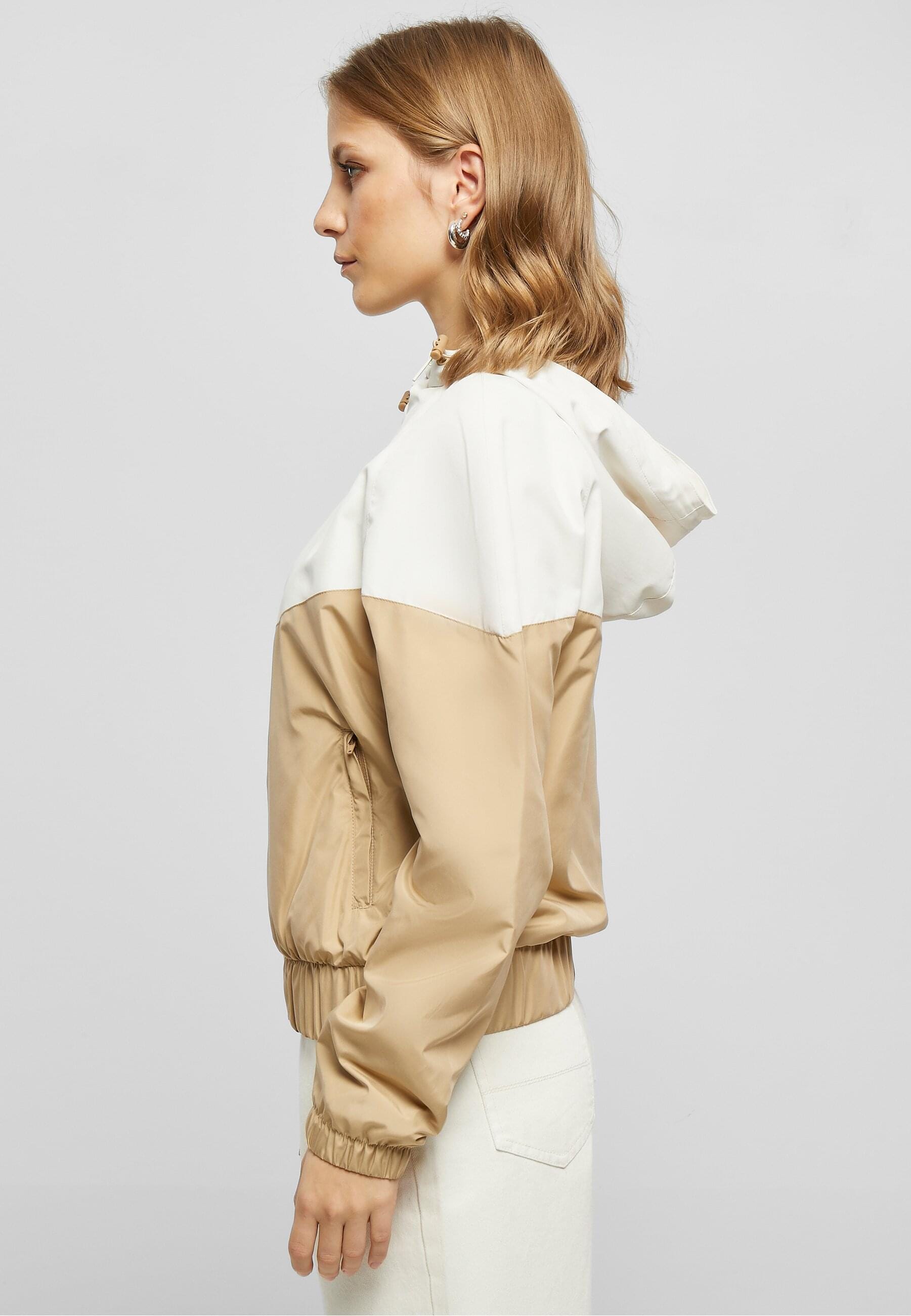 URBAN CLASSICS Anorak »Urban Classics Damen Ladies Arrow Windbreaker«, (1 St.), mit Kapuze