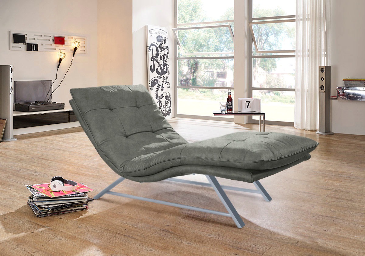 W.SCHILLIG Relaxliege "daily dreams", in Waffelkissen-Optik, wahlweise mit günstig online kaufen
