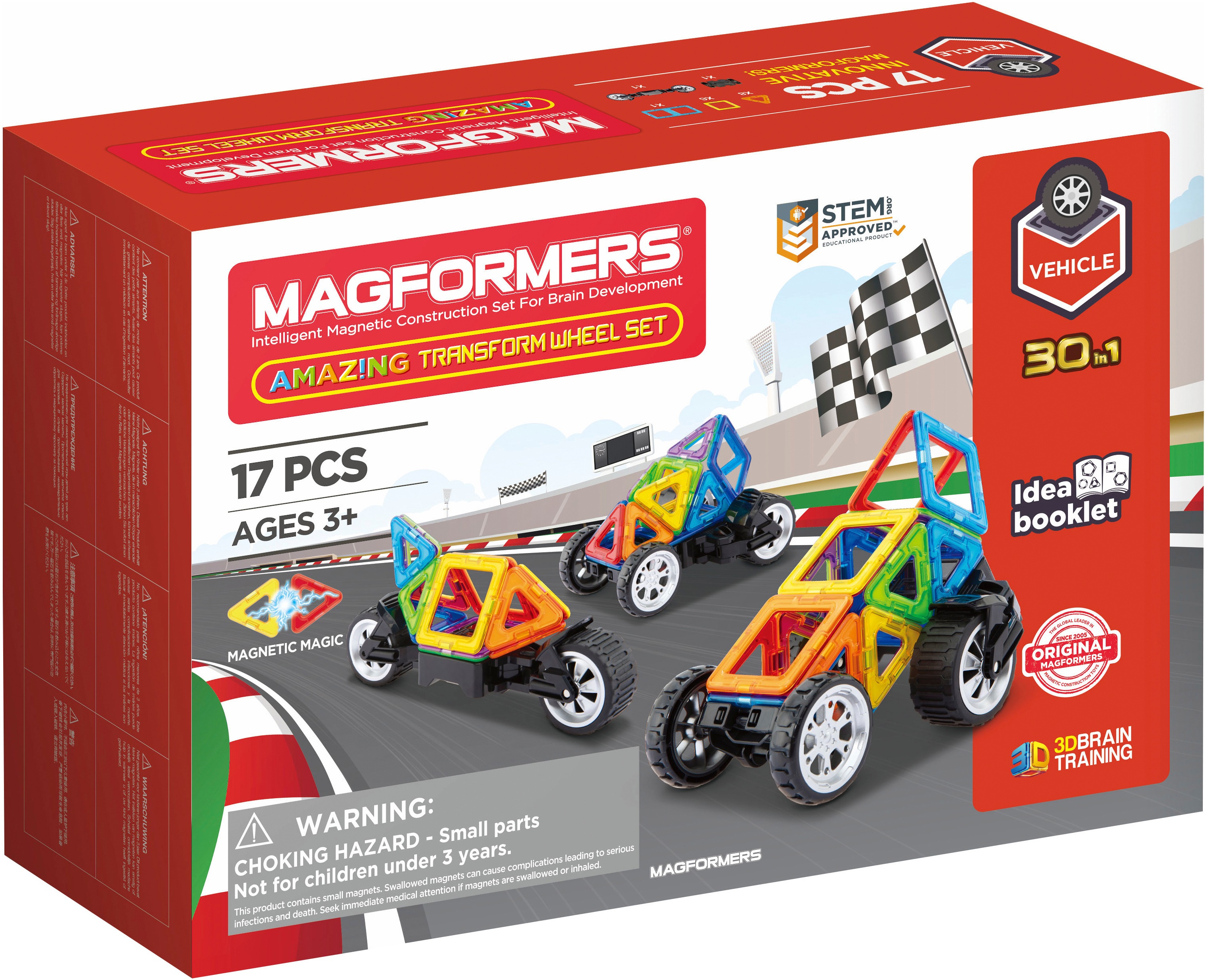 MAGFORMERS Kinder Magnetspielbausteine "Magformers Vehicle Transform Wheel"bunt, Kunststoff, Spielbausteine