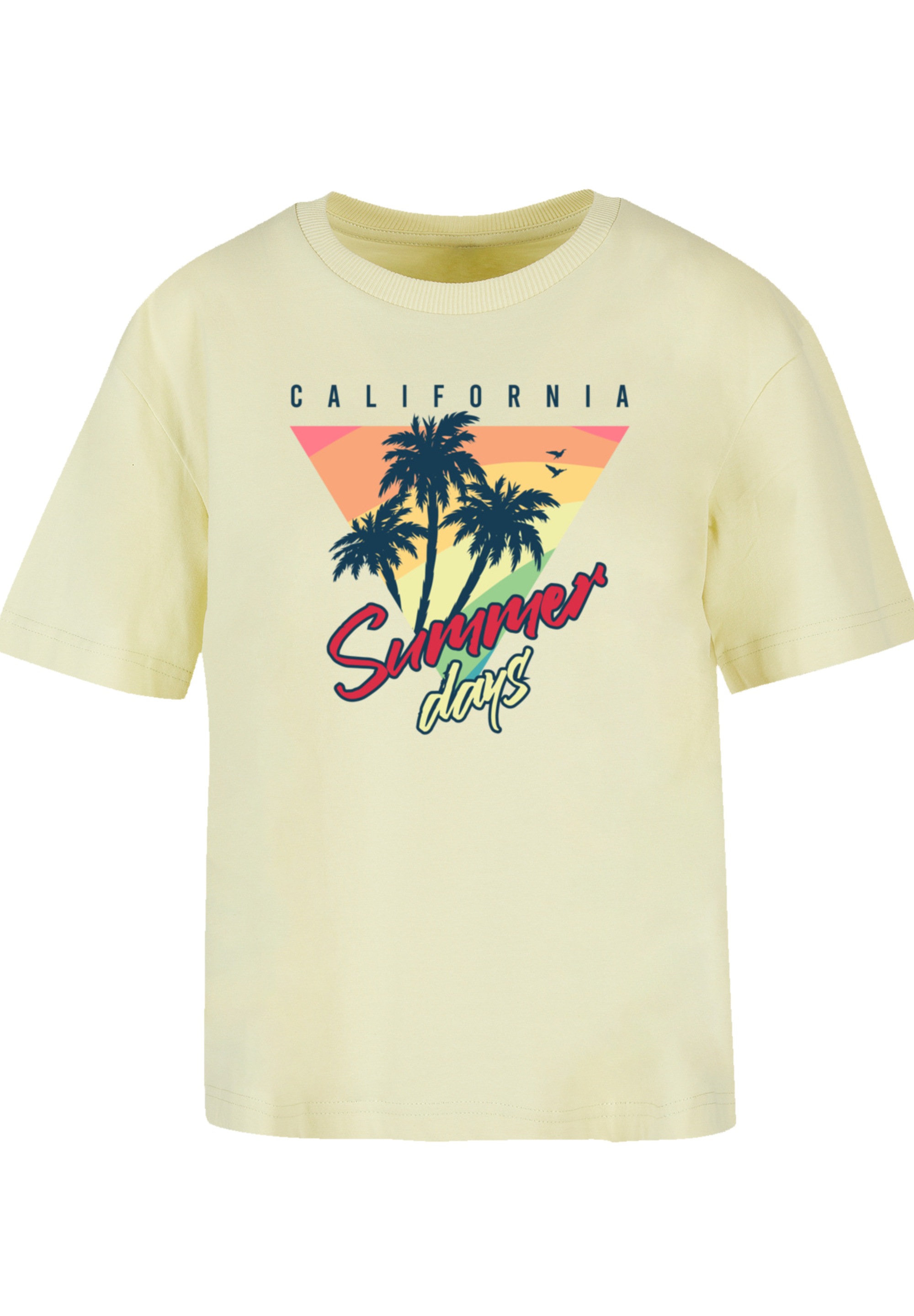 F4NT4STIC T-Shirt »California Palmen Retro«, Premium Qualität