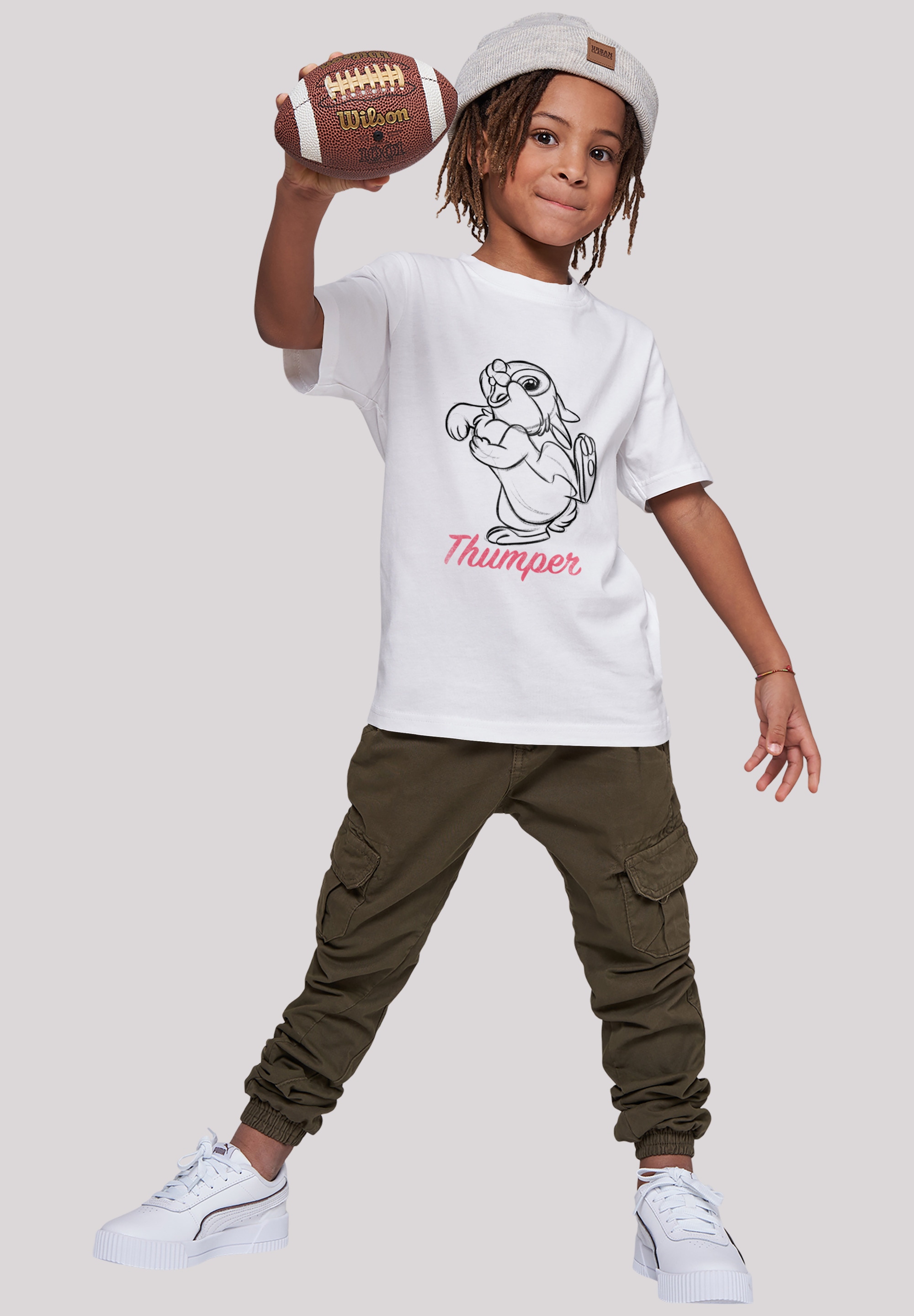 BAUR Zeichnung«, Line kaufen Klopfer »Disney Bambi Merch,Jungen,Mädchen,Bedruckt | F4NT4STIC T-Shirt Kinder,Premium online Unisex