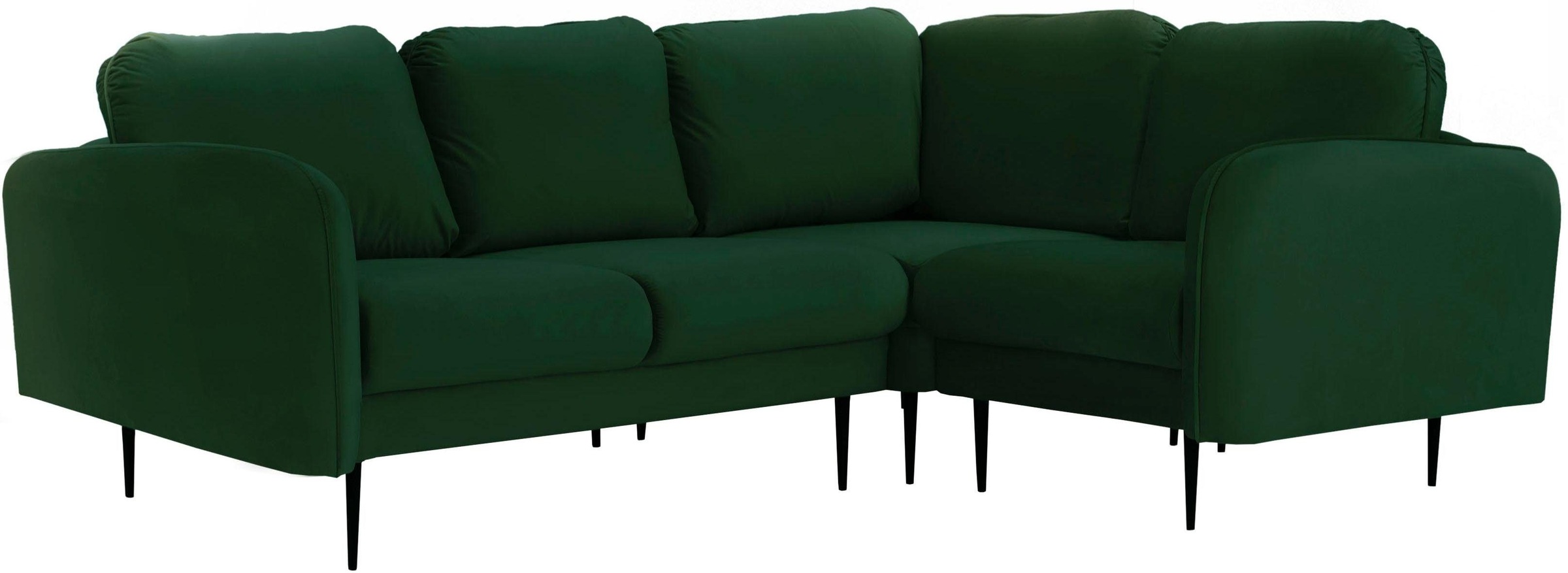 Leonique Ecksofa "Skidi L-Form", mit losen Rückenkissen und Keder oben auf günstig online kaufen