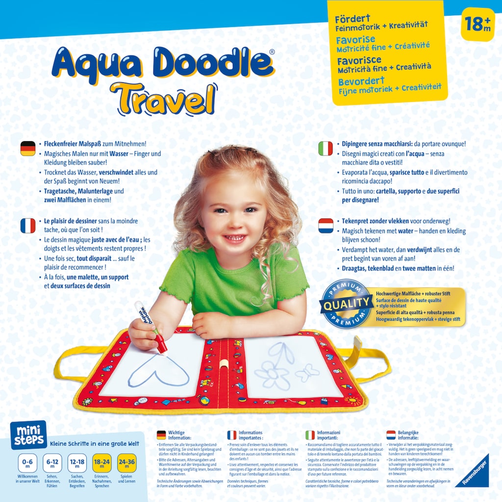 Ravensburger Kreativset »ministeps® Aqua Doodle® Travel«