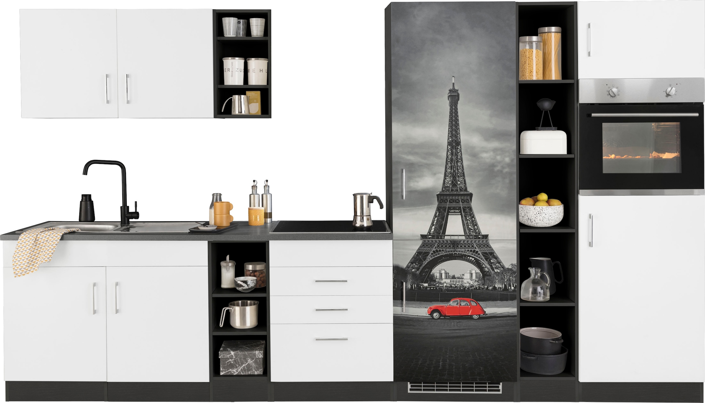 HELD MÖBEL Küchenzeile "Paris", ohne E-Geräte, Breite 340 cm günstig online kaufen