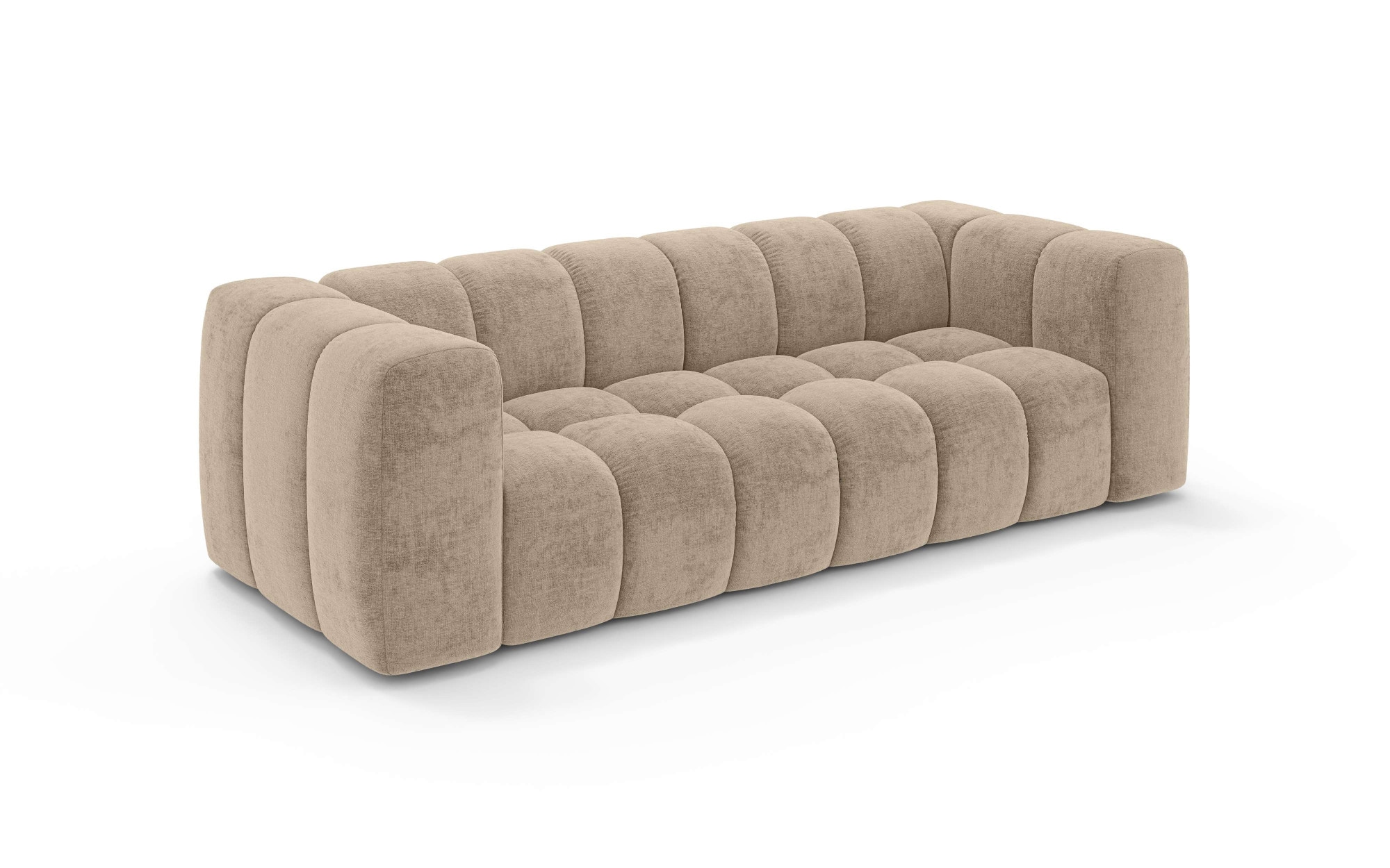 homsy by Ana Johnson Big-Sofa »BOUBELLE Design-Sofa mit Steppung, Bubble-Optik, Breite 246 cm« 4-Sitzer mit Wellenunterfederung, gemütlich und modern, Sitzkomfort