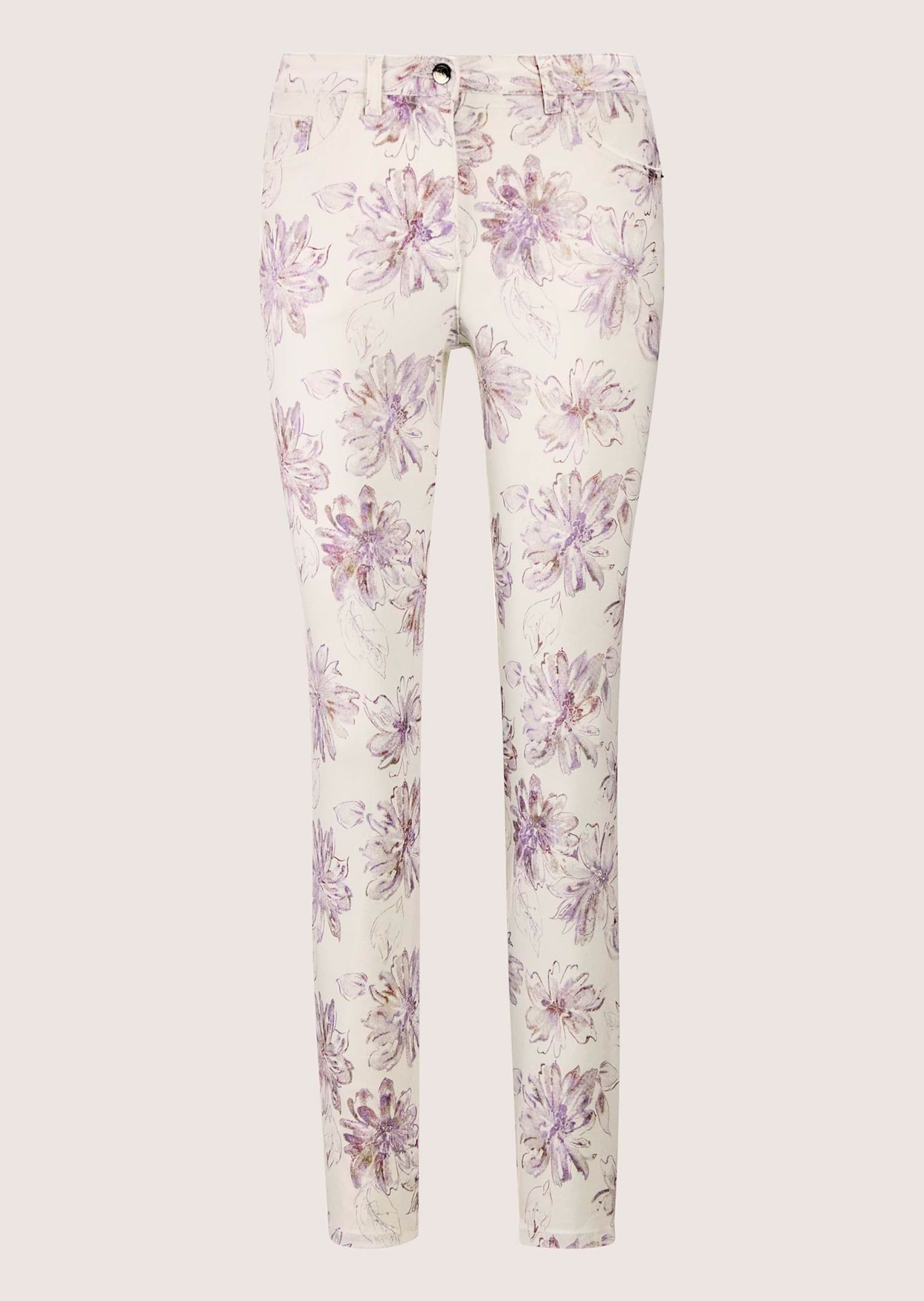 MADELEINE "Druckhose Schlanke Hose mit Unikat-Print"