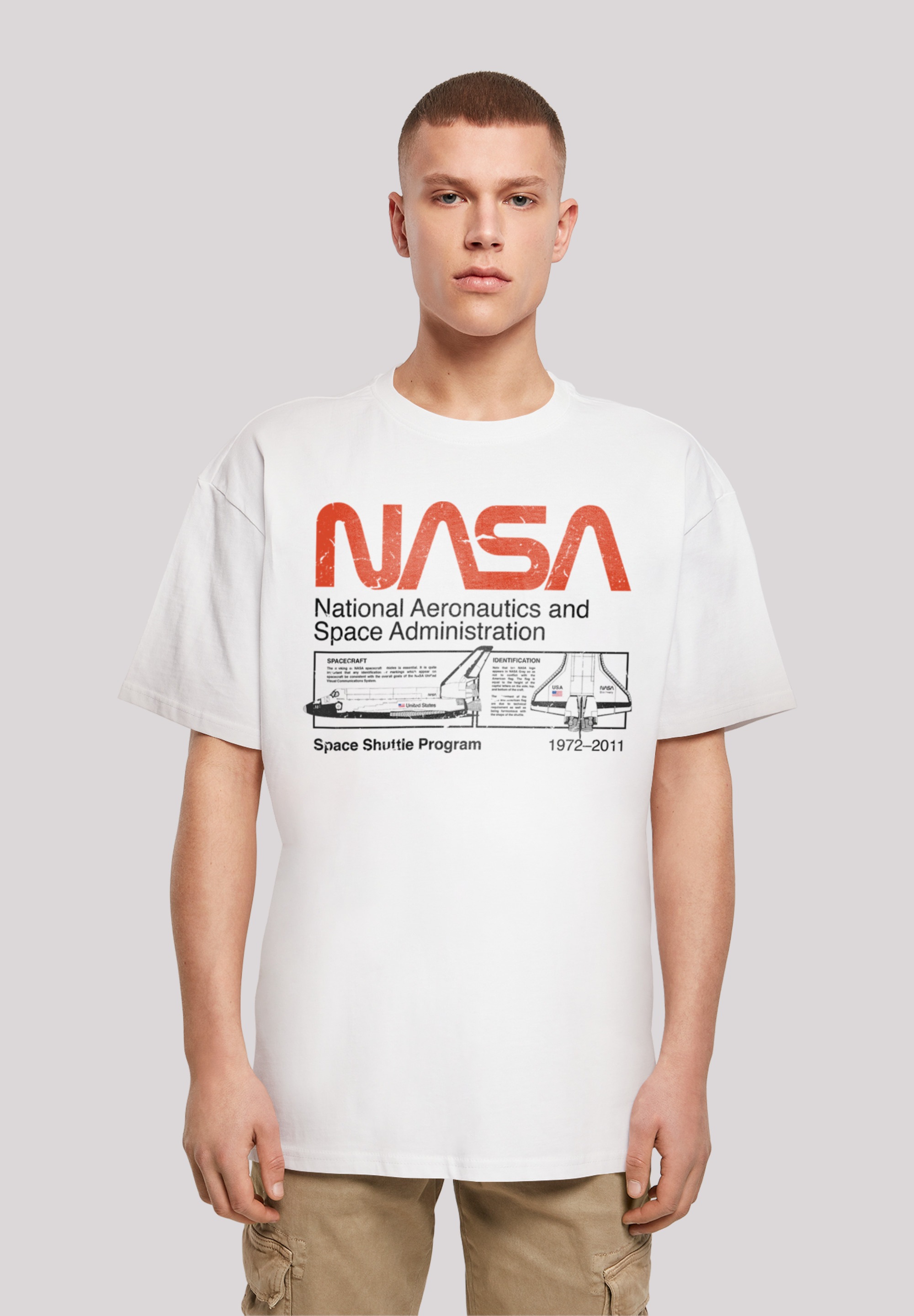 F4NT4STIC T-Shirt "NASA Classic Space Shuttle", Print