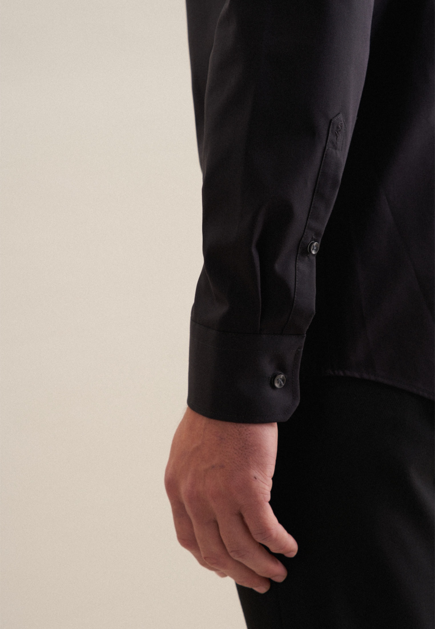 seidensticker Businesshemd »Schwarze Rose«, Shaped Kentkragen Uni