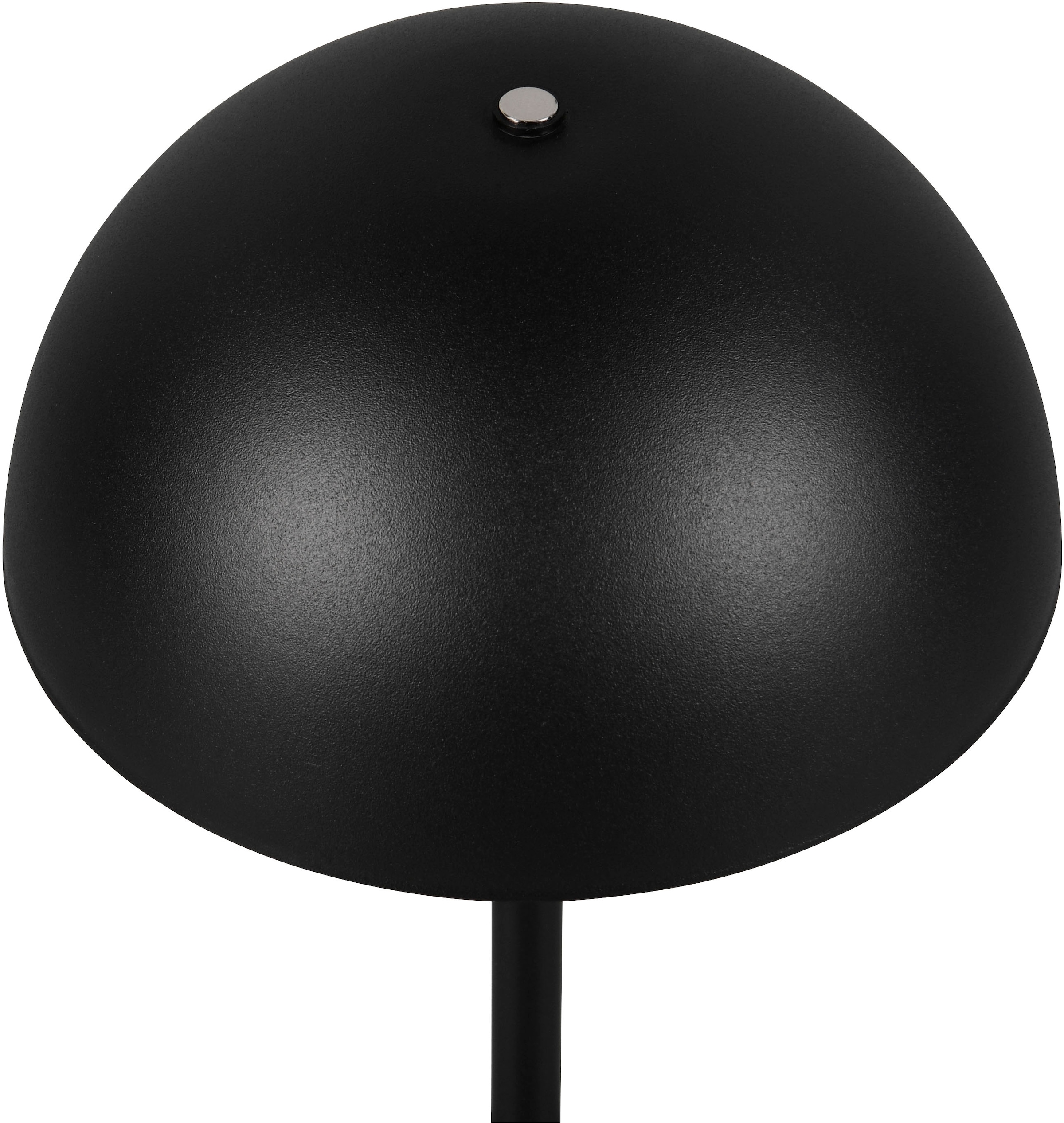 REALITY Leuchten LED Tischleuchte »MUNOZ, Akku Tischleuchte mit Touchdimmer + USB Anschluss, IP20 indoor«, 1 flammig, Leuchtmittel LED-Board | LED fest integriert, bis zu 10h Akkulaufzeit, laden per USB max 7-9h, Akku Leuchte Pilzform
