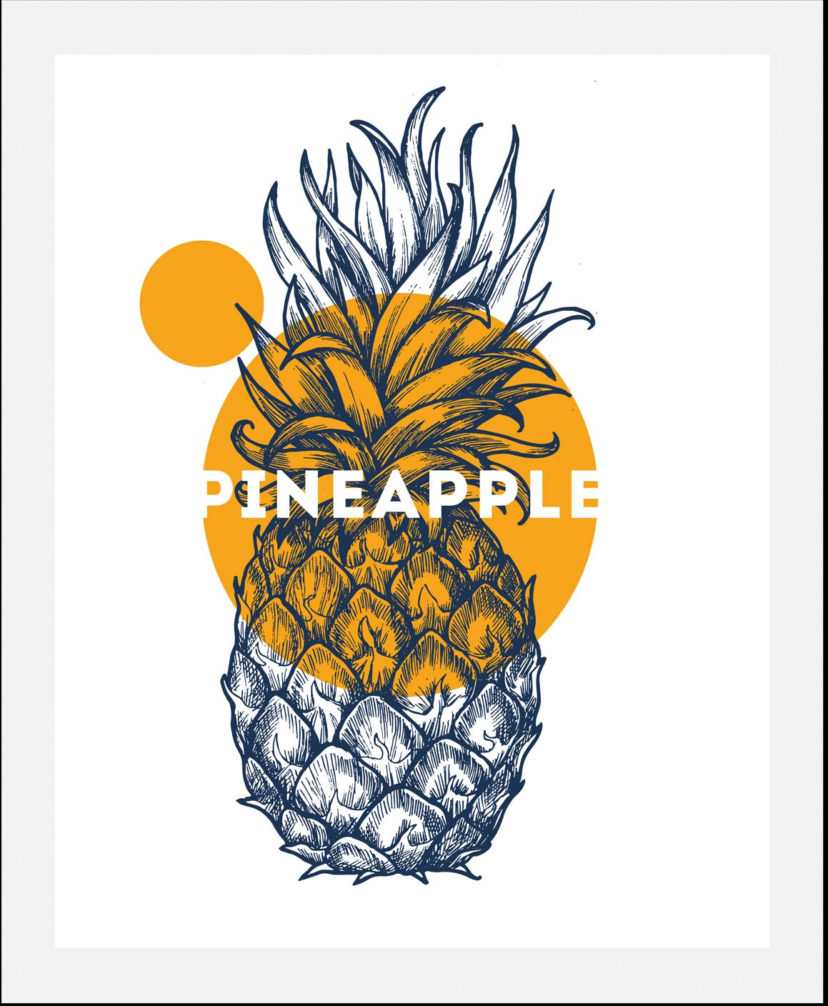 queence Bild »Pineapple«, (1 St.), gerahmt