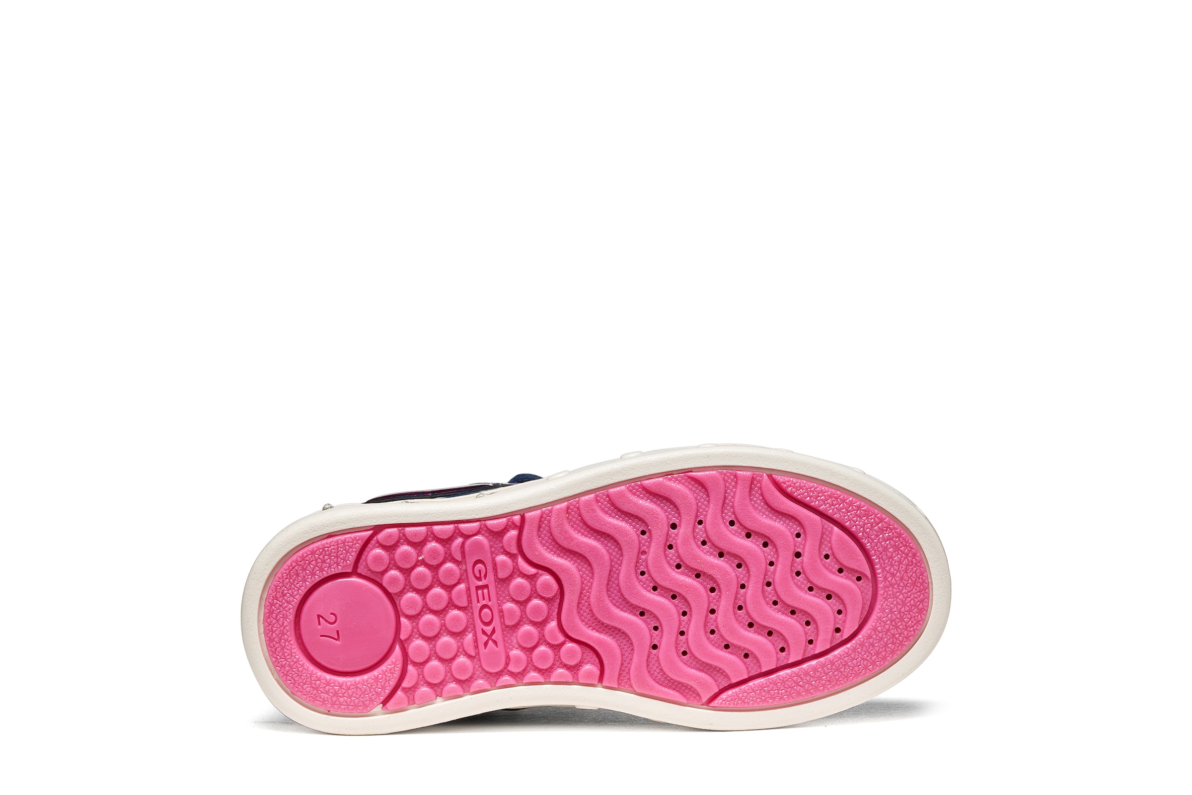 Geox Sneaker »J SKYLIN GIRL - Blinkschuh«  Schnürboots mit Stitch-Motiv, Größenschablone zum Download