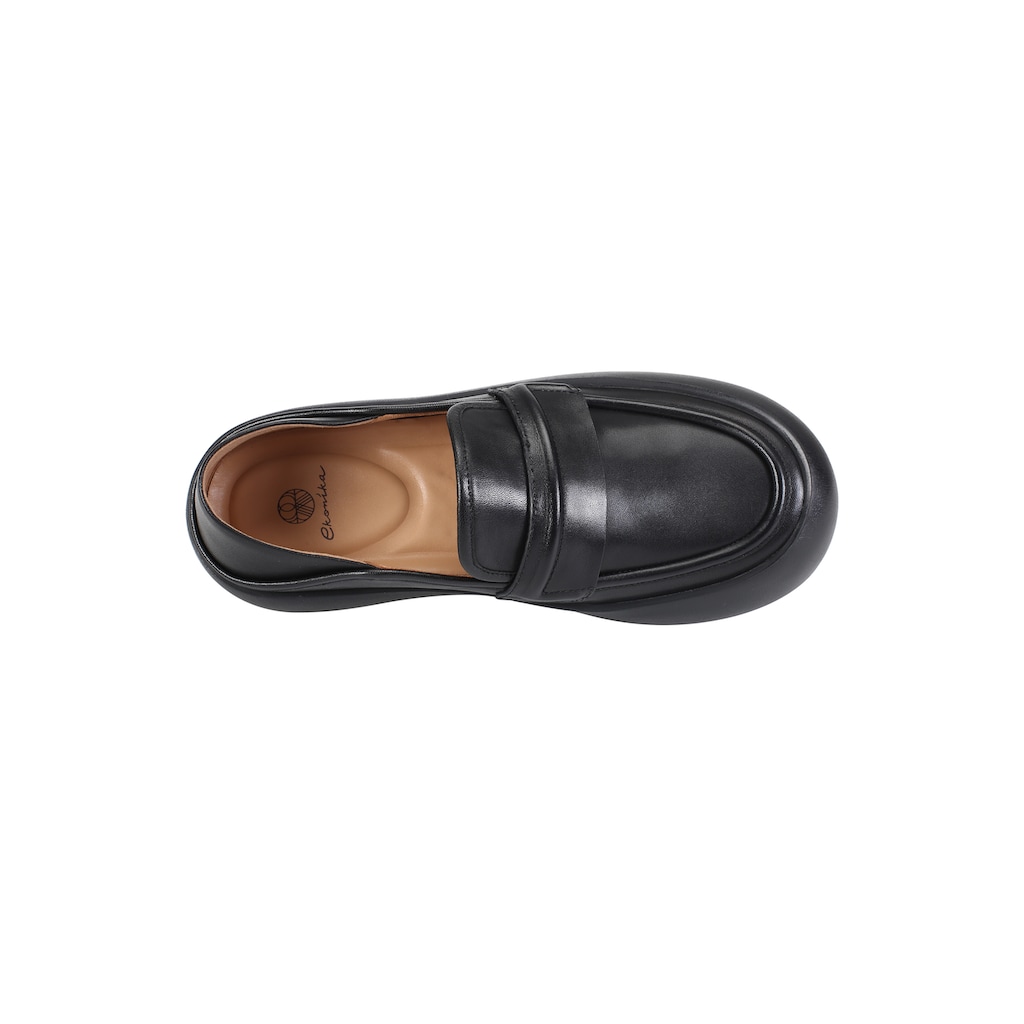Schuhe Slipper ekonika Slipper, mit massiver Gummisohle schwarz