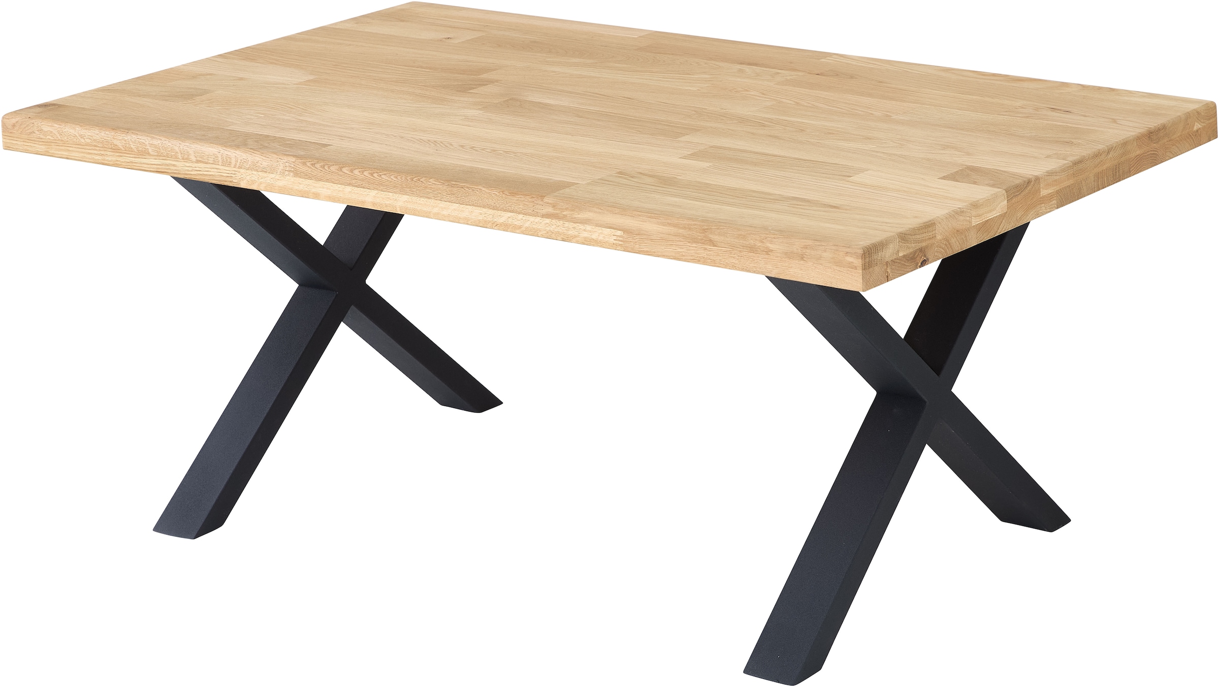 Stolkom Couchtisch "Chris Wohnzimmertisch Eiche Massivholz, BxHxT 110x47x70 günstig online kaufen