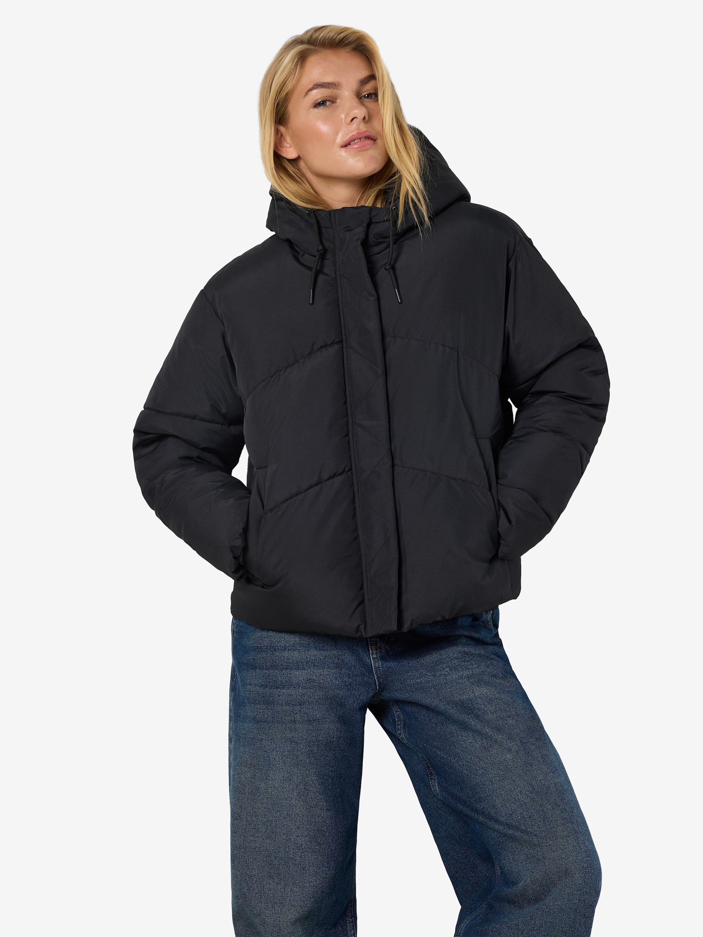 Noisy may Steppjacke "NMTENNA L/S SHORT JACKET NOOS", mit Kapuze günstig online kaufen
