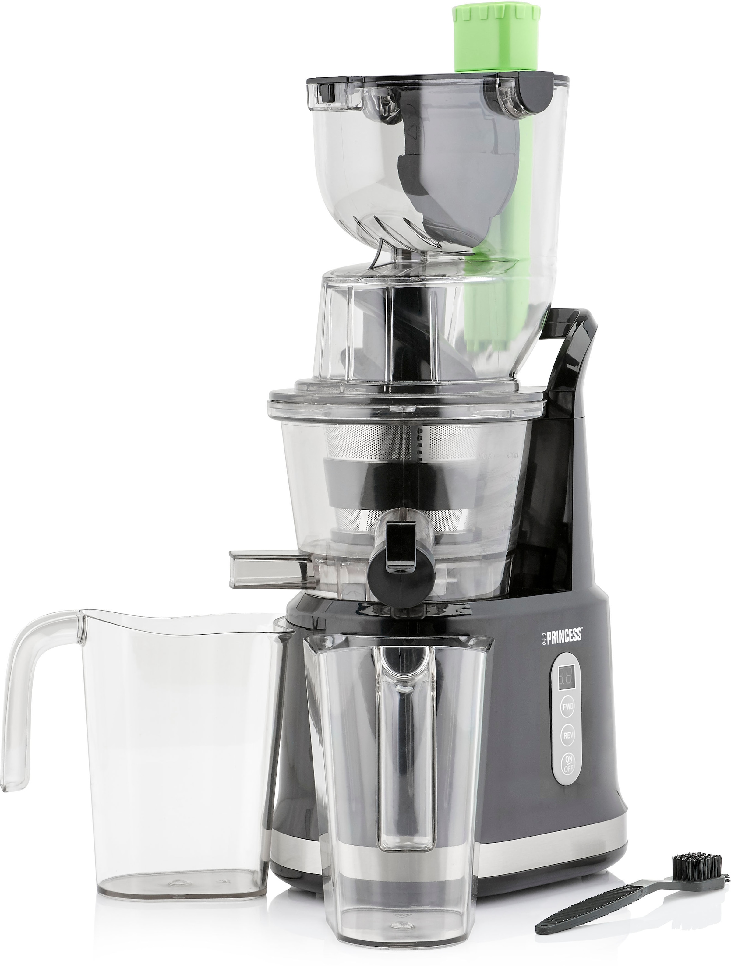 PRINCESS Entsafter "202045", 200 W, Easy Fill Slow Juicer – Extra großer Fülltrichter – Hoher Saftertrag