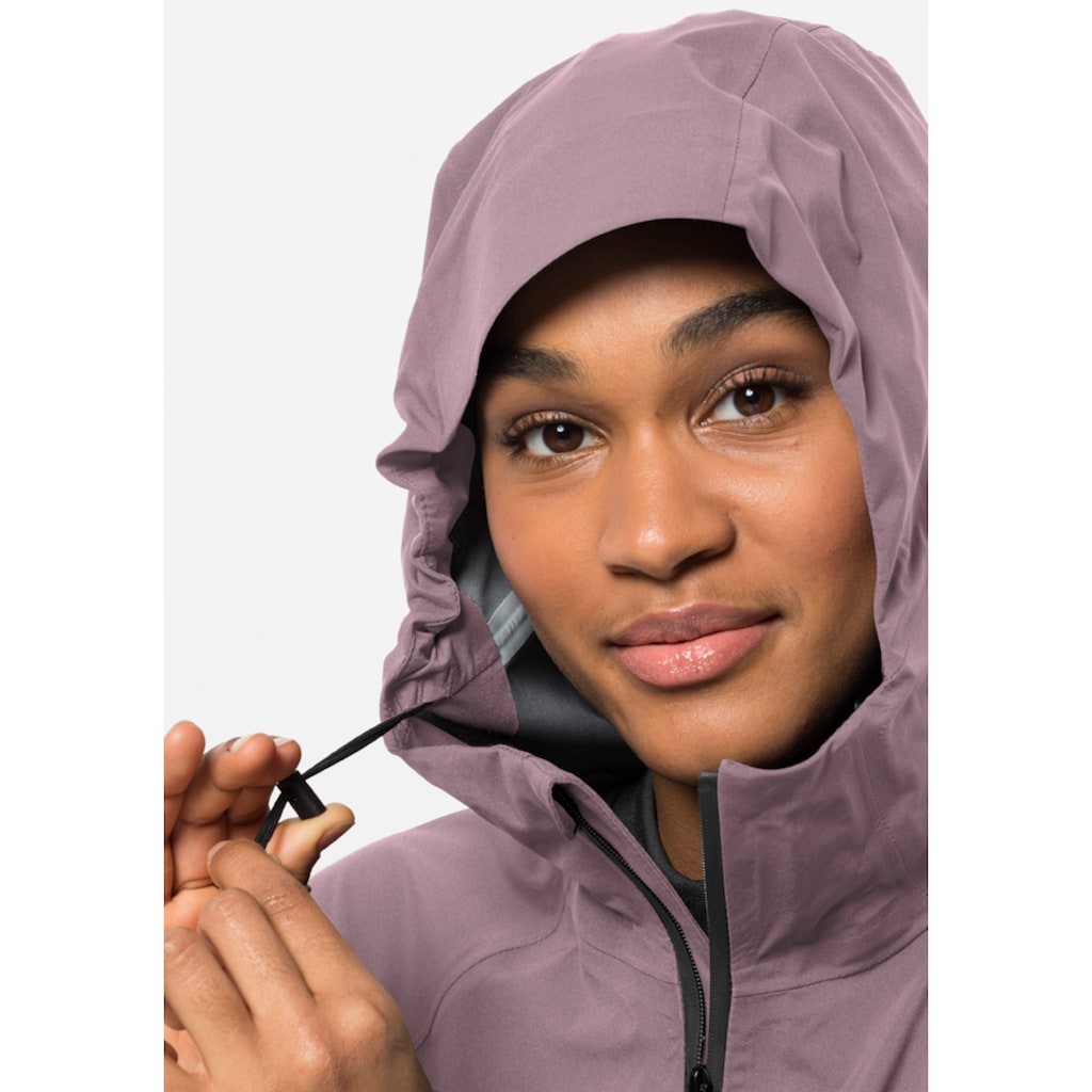 Jack Wolfskin Outdoorjacke »BIKE COMMUTE MONO JKT W«, mit Kapuze