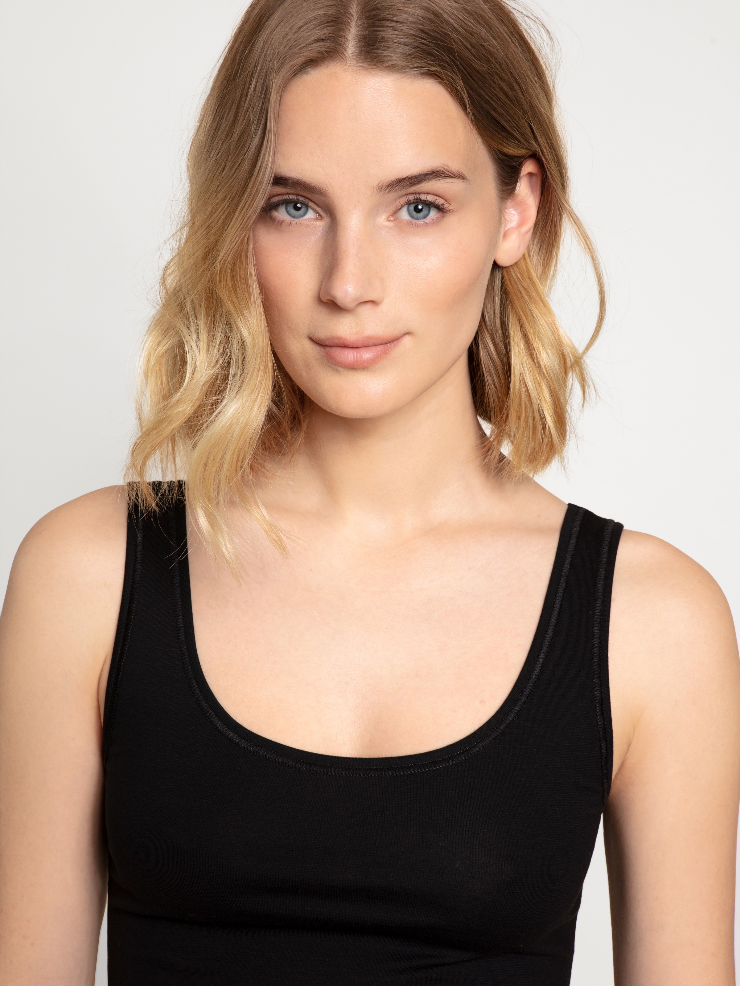 Thumbnail - CALIDA Tanktop "Natural Benefit" 2er Pack, Rundhals-Ausschnitt, Single Jersey Qualität, elastisch, weich