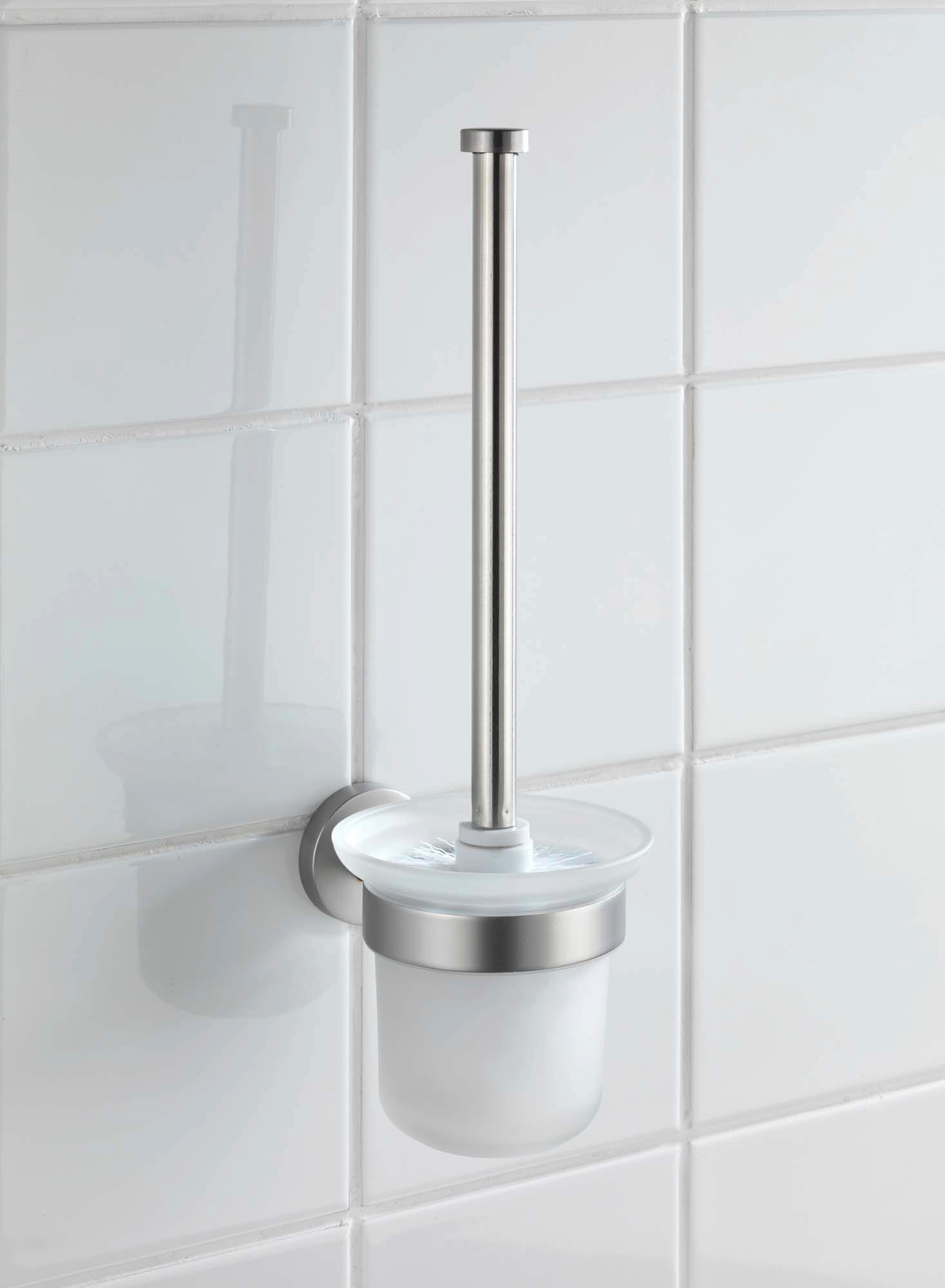 WENKO WC-Garnitur »Bosio«, aus Edelstahl-Glas, Edelstahl rostfrei bestellen  | BAUR | Zahnputzbecher