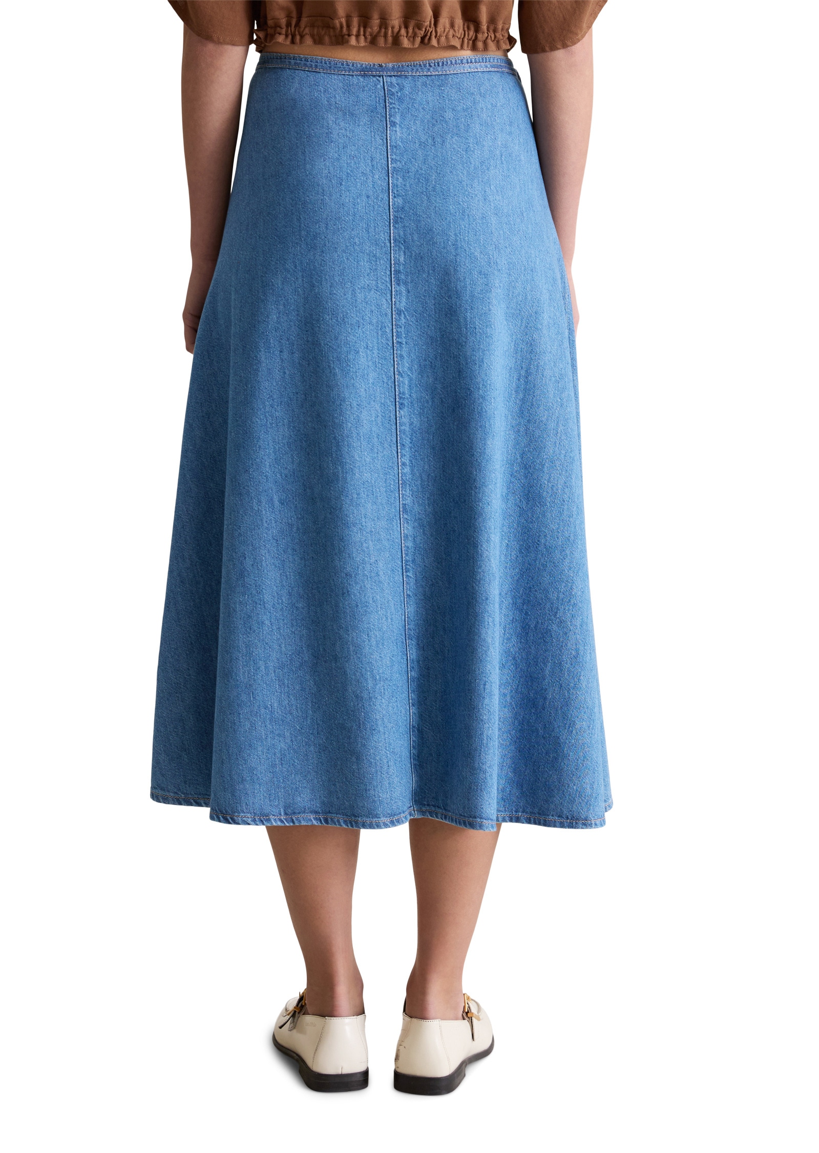 Thumbnail - Marc OPolo DENIM Jeansrock "mit recyeltem Leinen-Garn"